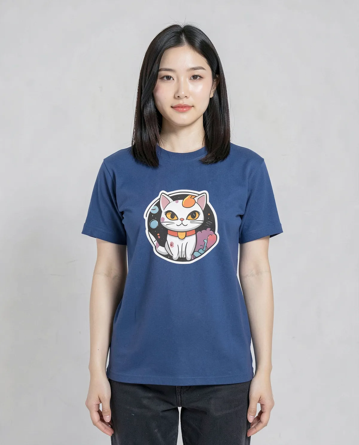 Blue 100% Organic Cotton T-Shirt – Modern Fit, Eco‑Sustainable