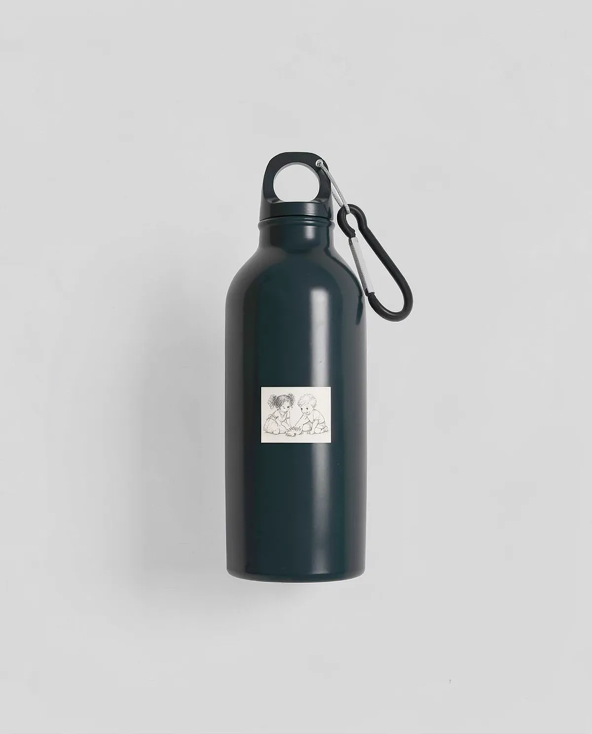 Eco-Friendly Recycled Aluminum Water Bottle with Carabiner 0