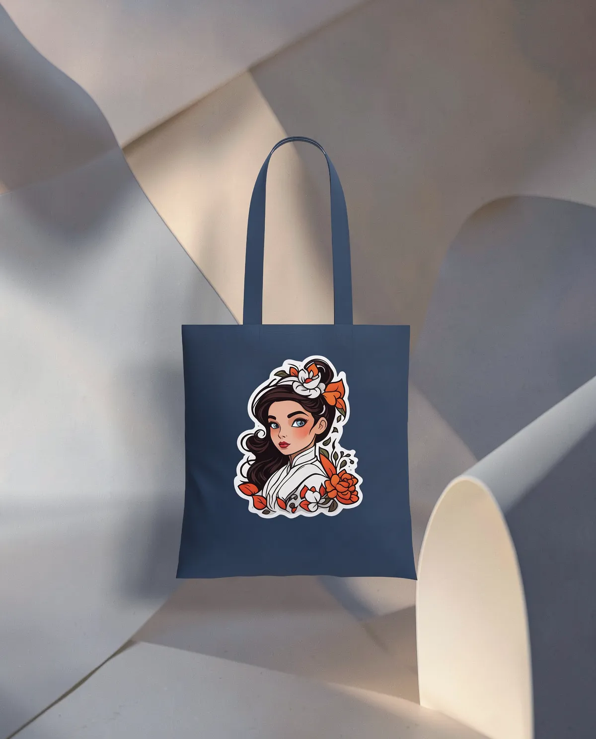 Customizable Cotton Tote Bag with 67cm Handles 59
