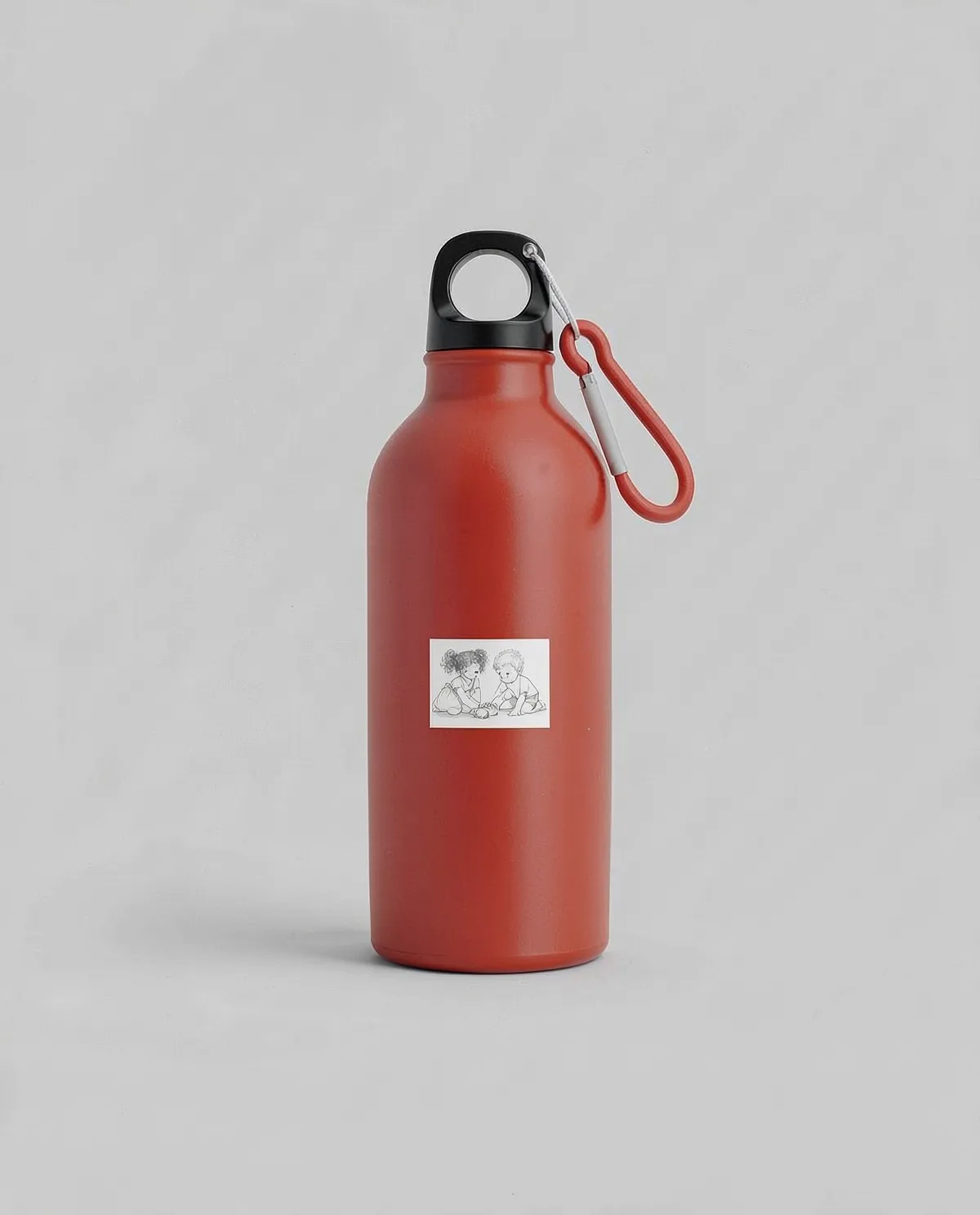 Aluminum Water Bottle with Carabiner 0