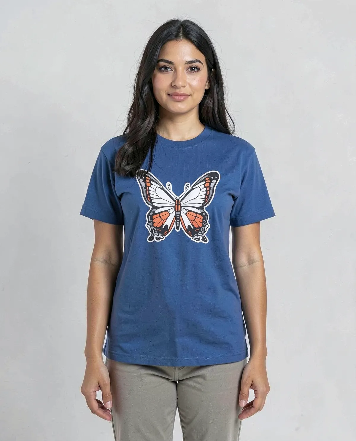 Blue T-Shirt – Organic Cotton, Modern Fit 0