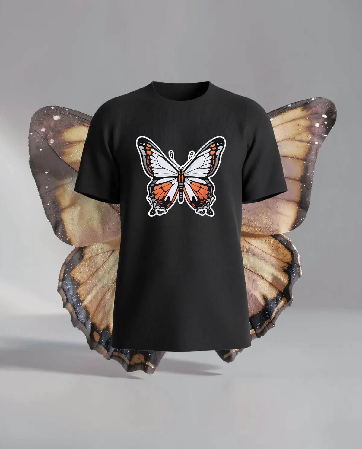 Black T-Shirt with Custom Logo 59