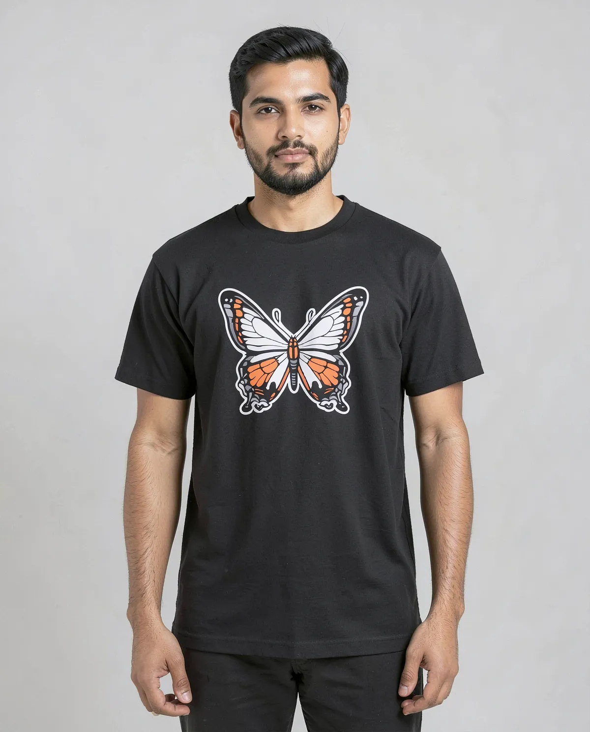 Black T-Shirt with Custom Logo 0