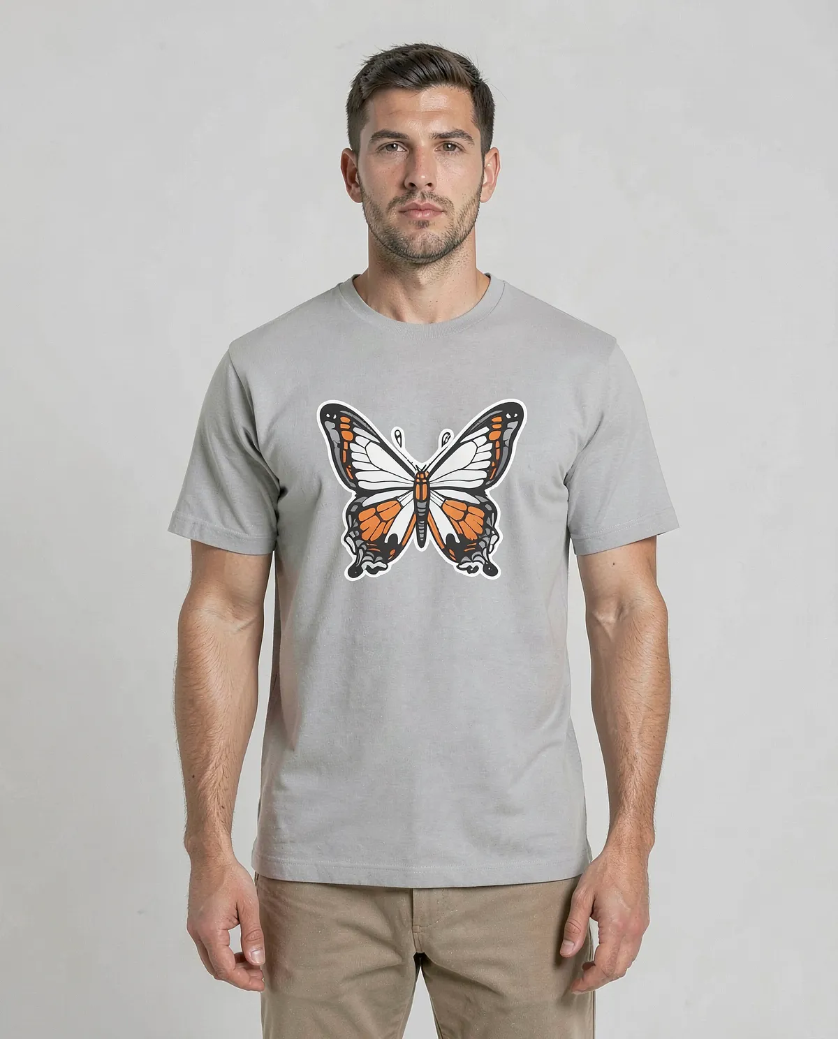 Grey Eco Sustainable T-Shirt with Modern Fit 0
