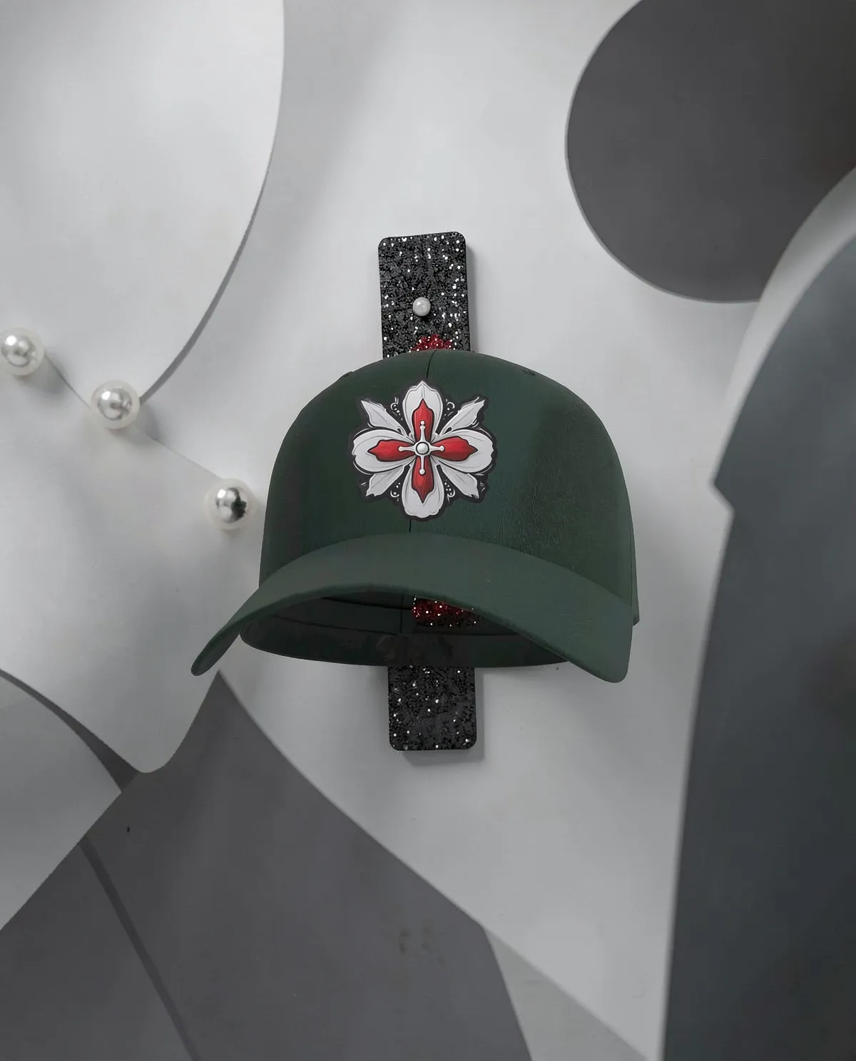 Green Cap with Adjustable Velcro Closure 59