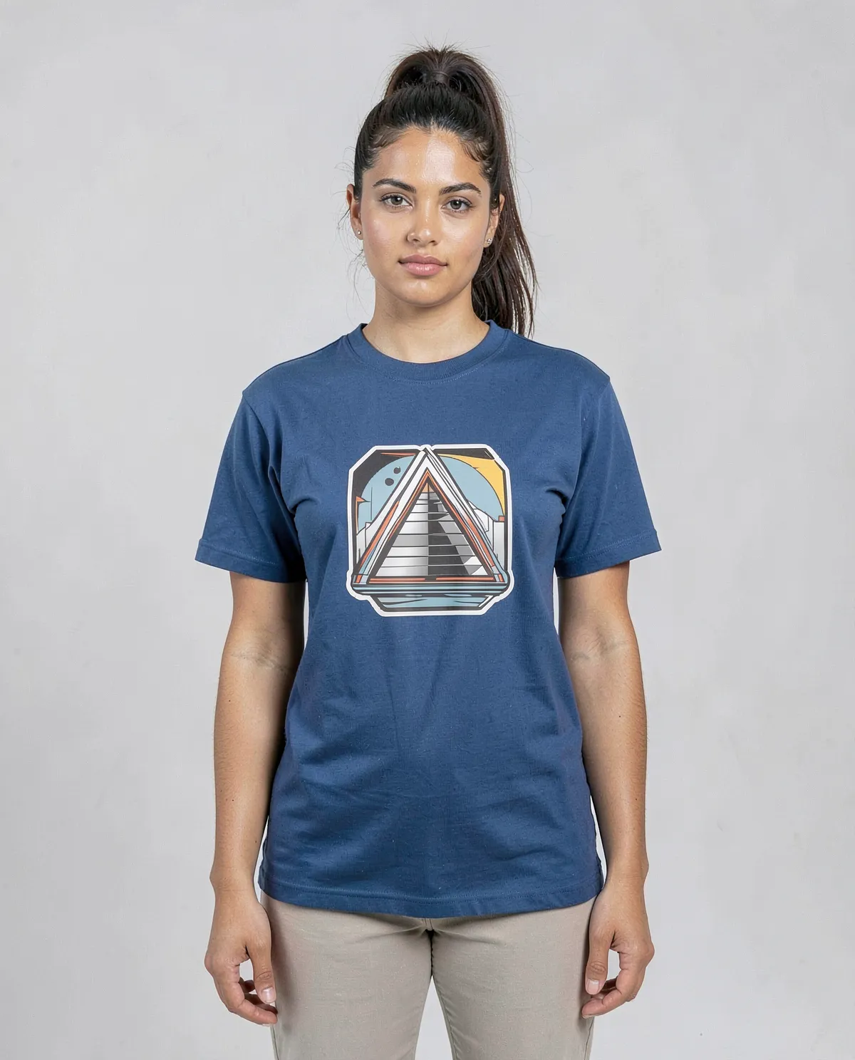 Blue Eco‑Sustainable Organic T‑Shirt, Modern Fit