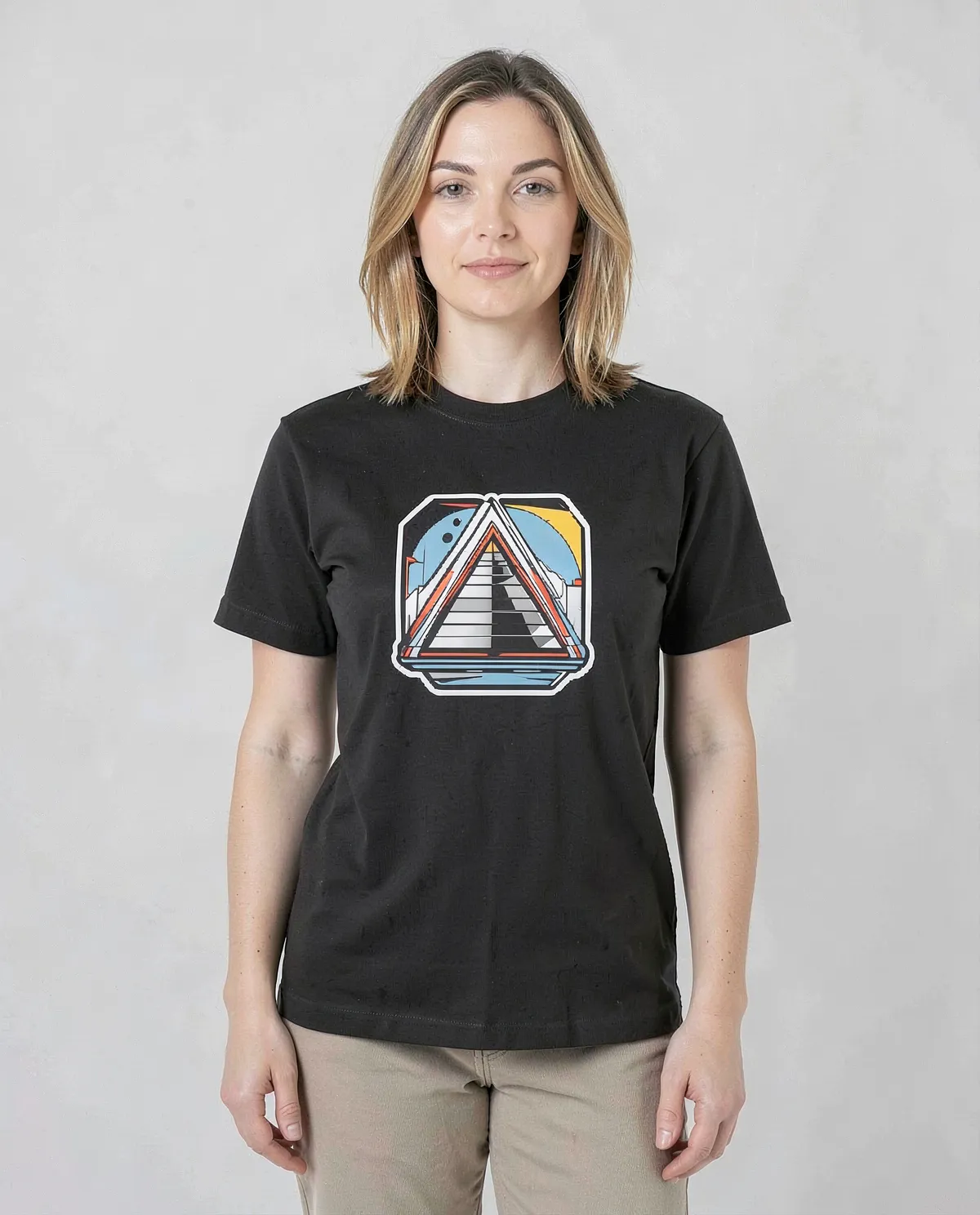 Black Unisex Organic Cotton Crew Neck T-Shirt