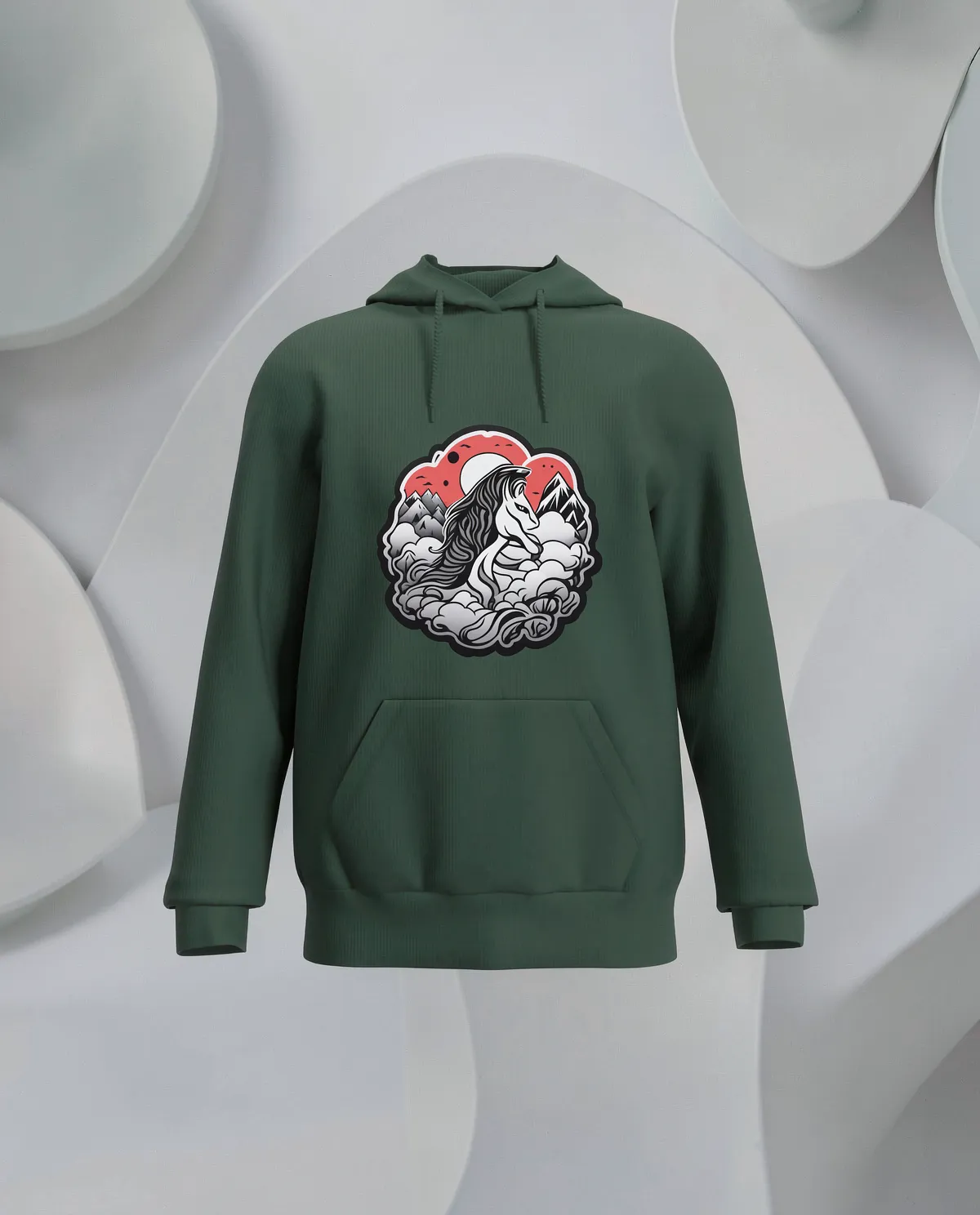 Green Unisex Organic Cotton Sweatshirt - Soft Eco-Friendly Comfort 59