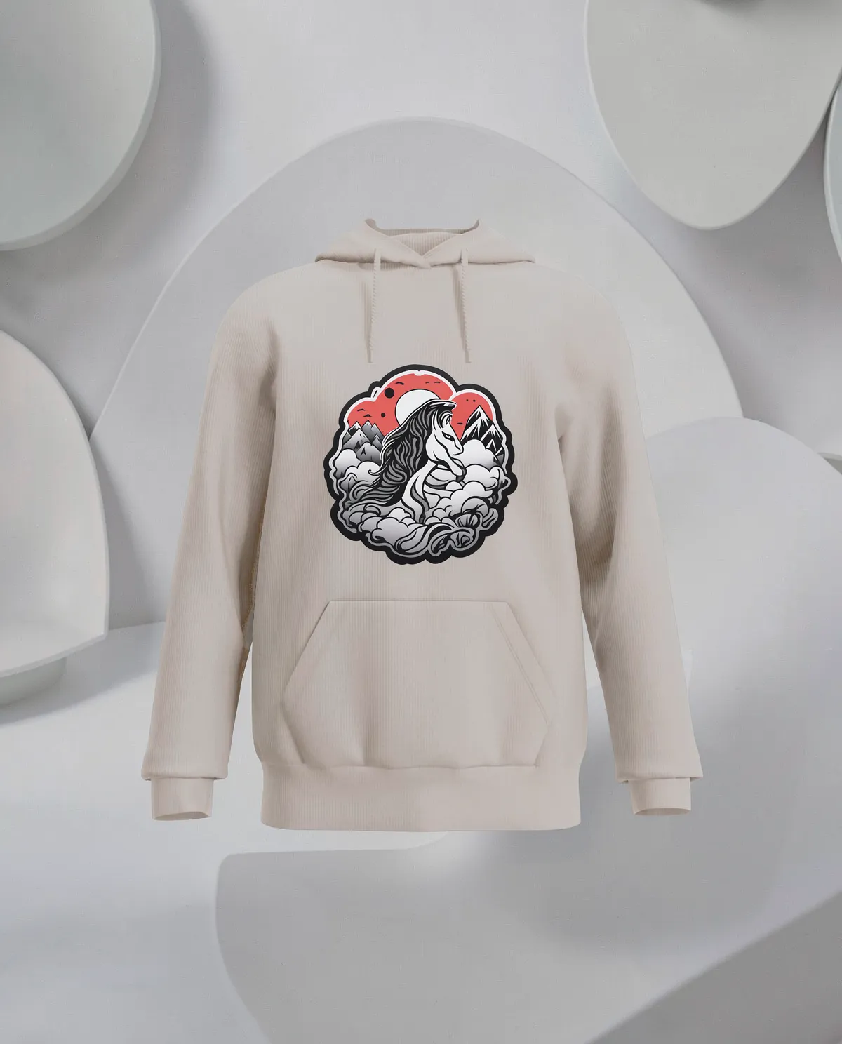 Cream Brushed Sweatshirt – Soft Comfort & Style 59