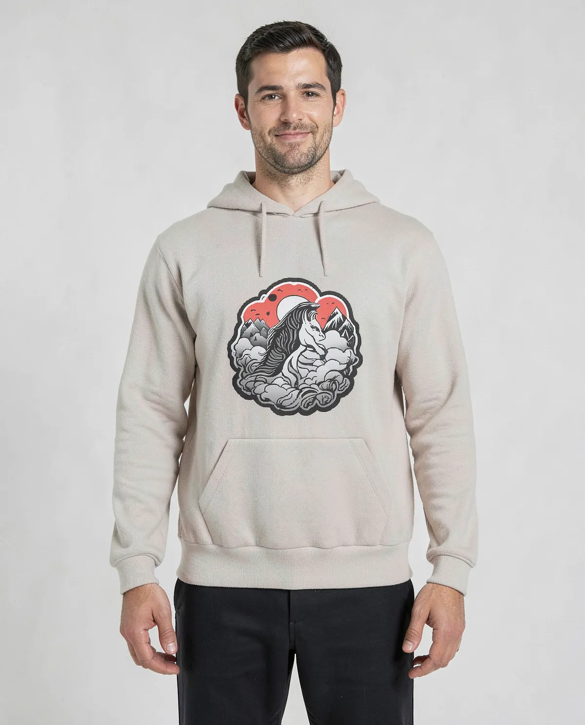 Cream Brushed Sweatshirt – Soft Comfort & Style