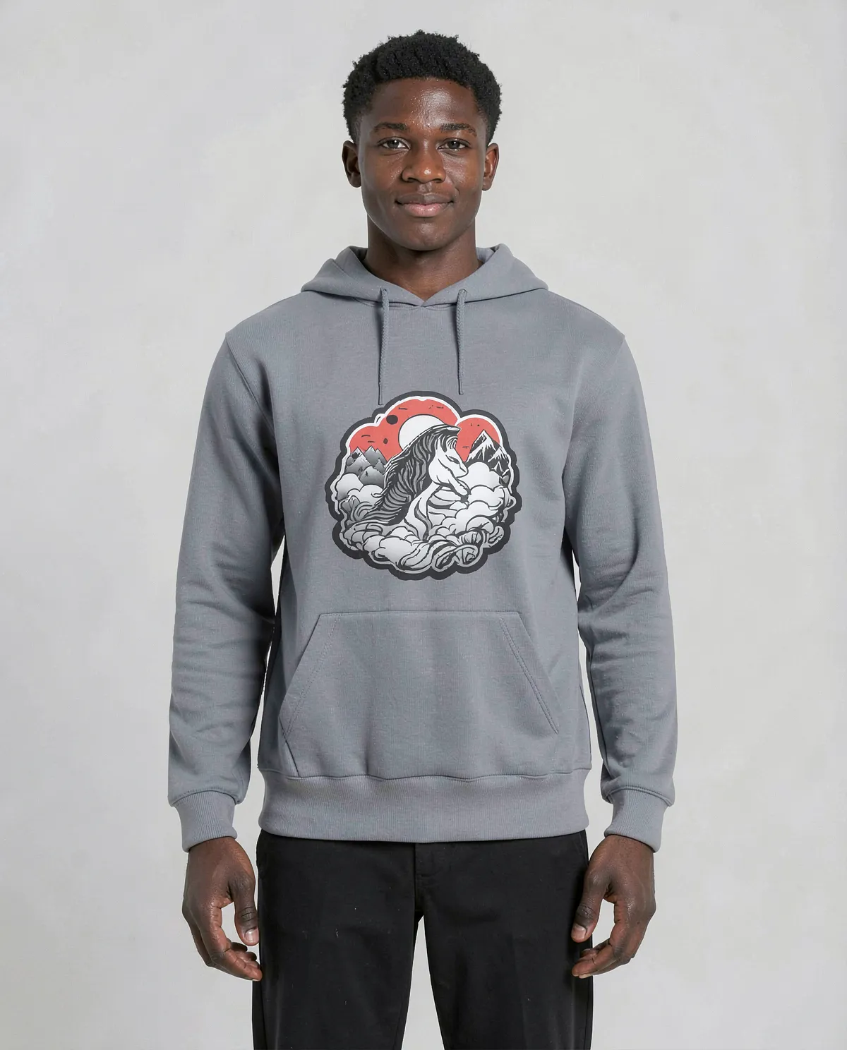 Grey Unisex Sweatshirt – Organic Cotton, Soft & Eco‑Friendly