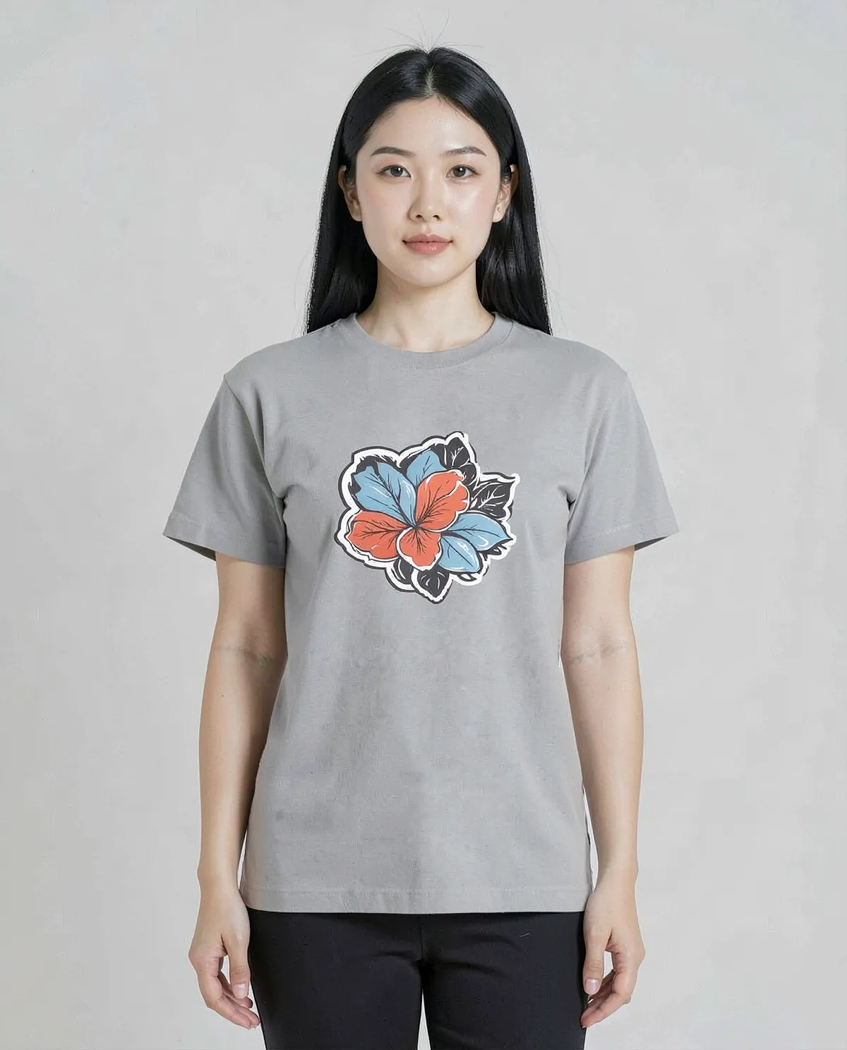 Grey Organic Cotton T-Shirt – Eco‑Sustainable Modern Fit 0