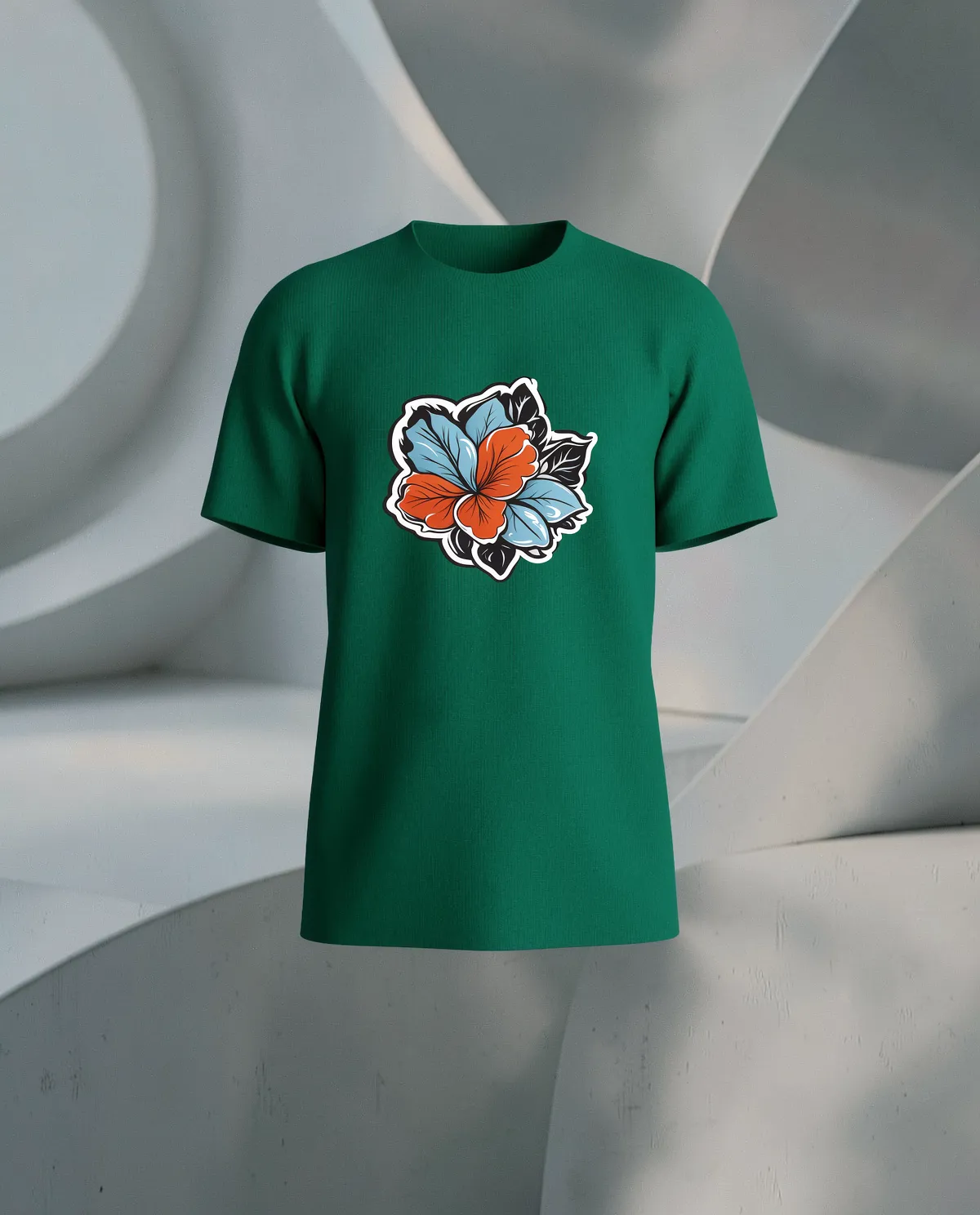 Green T Shirt with Modern Eco Sustainable Fit 59