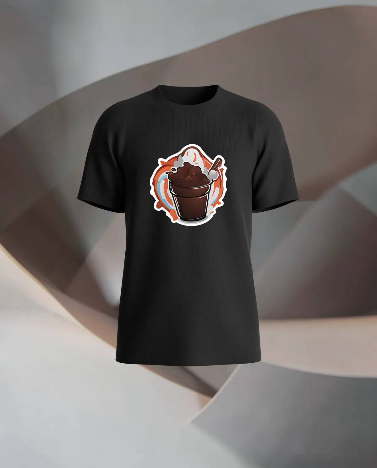 Black Unisex Eco Cotton Crew Neck T‑Shirt 59