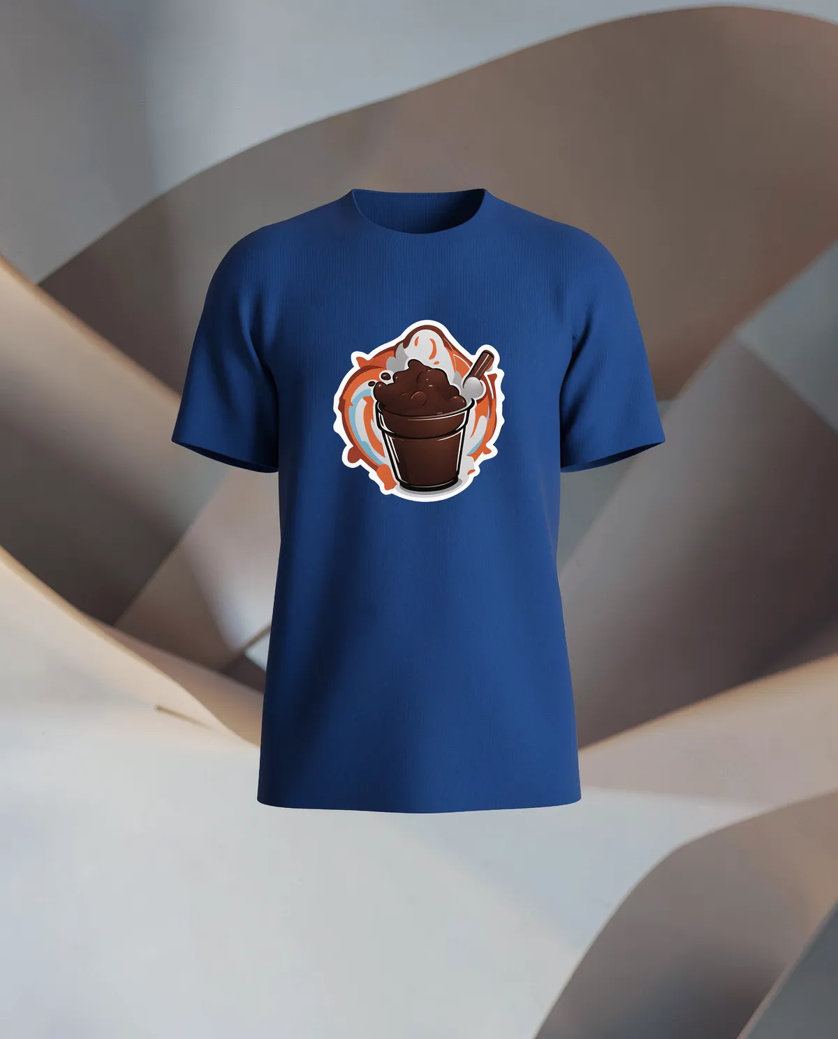 Blue Organic Cotton T-Shirt – Modern Fit & Eco‑Friendly 59