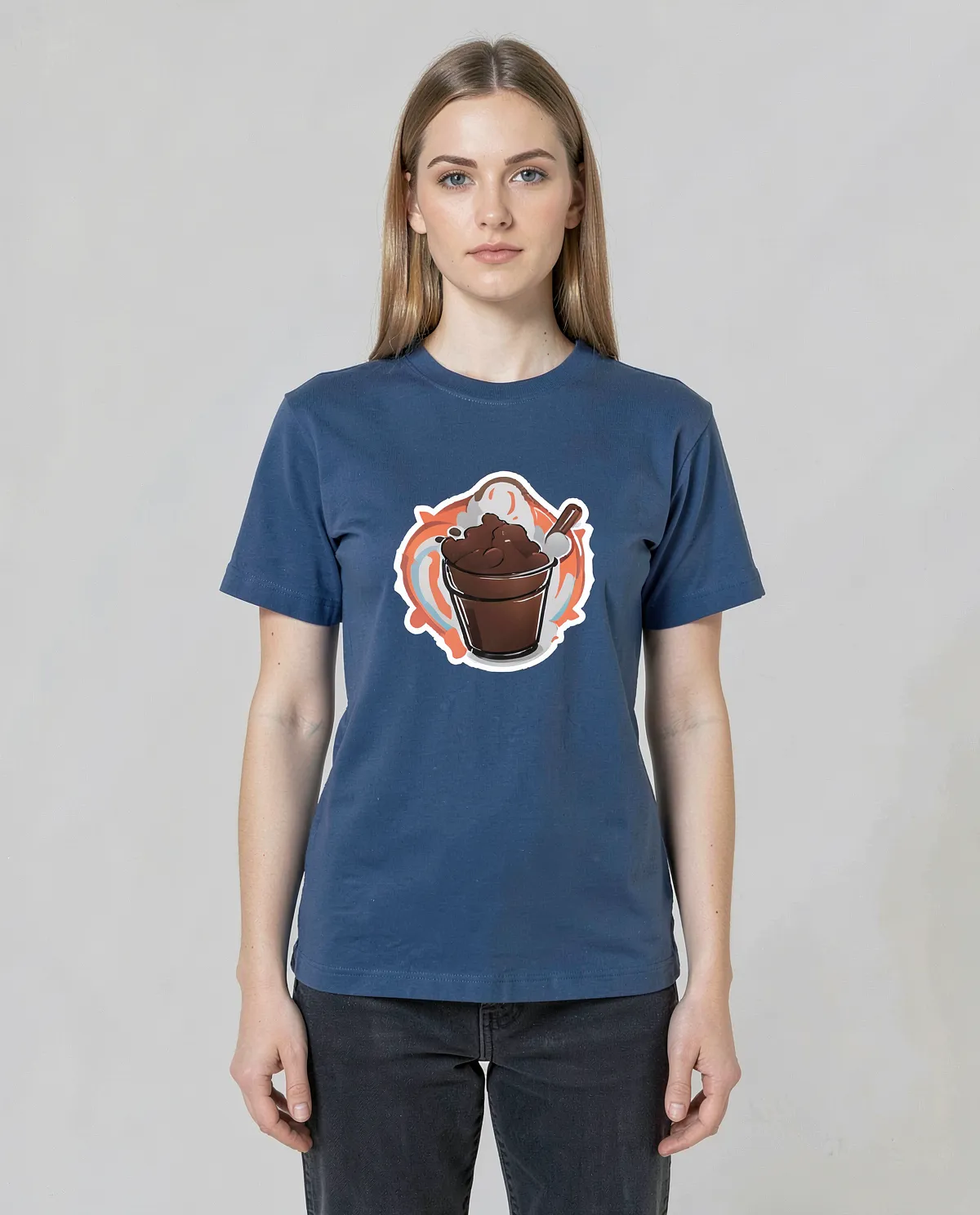 Blue Organic Cotton T-Shirt – Modern Fit & Eco‑Friendly 0