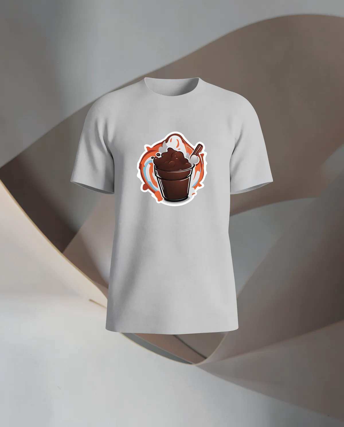 Grey Eco‑Sustainable Crew Neck T-Shirt 59