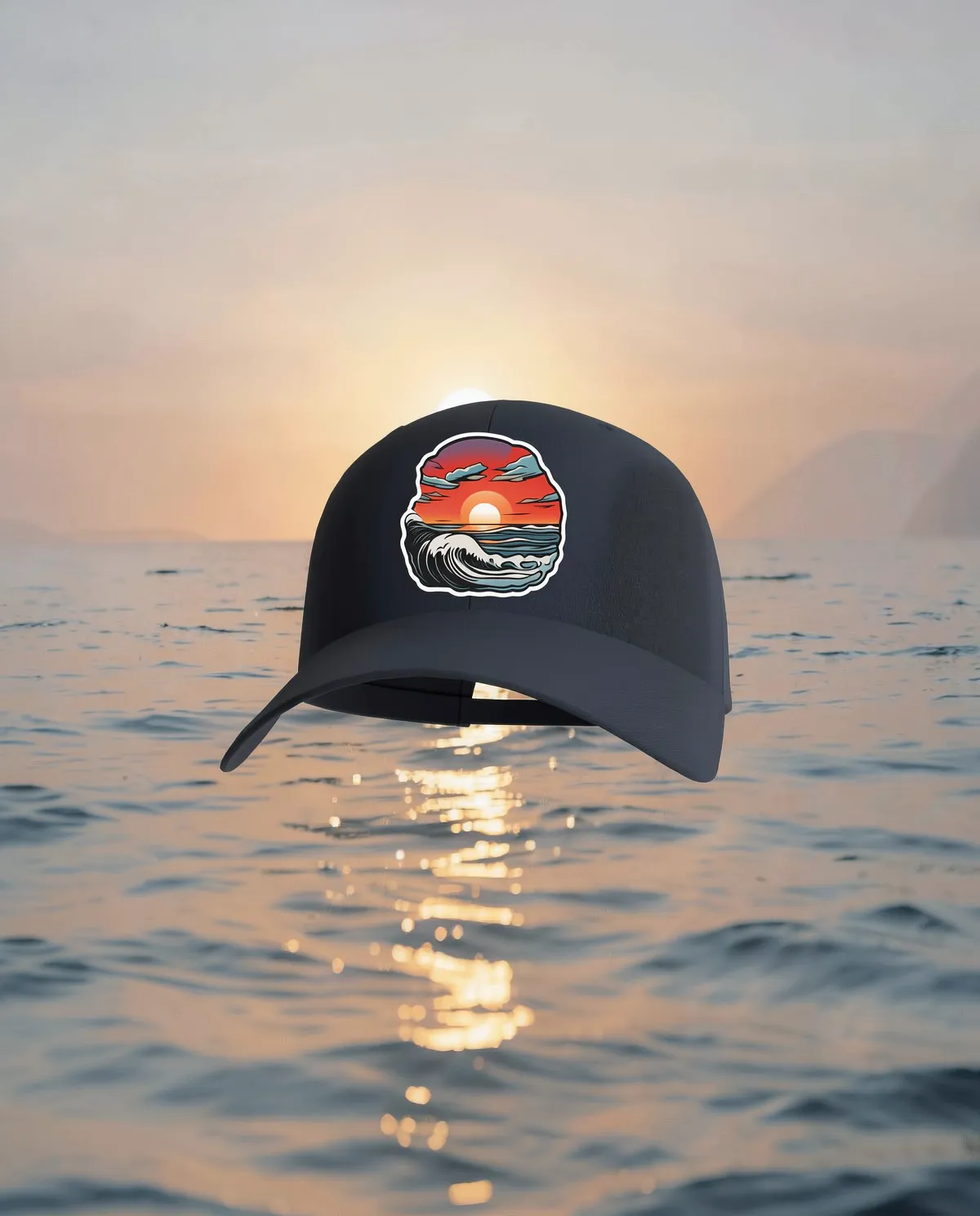 Navy Classic 5‑Panel Cap with Velcro Closure 59