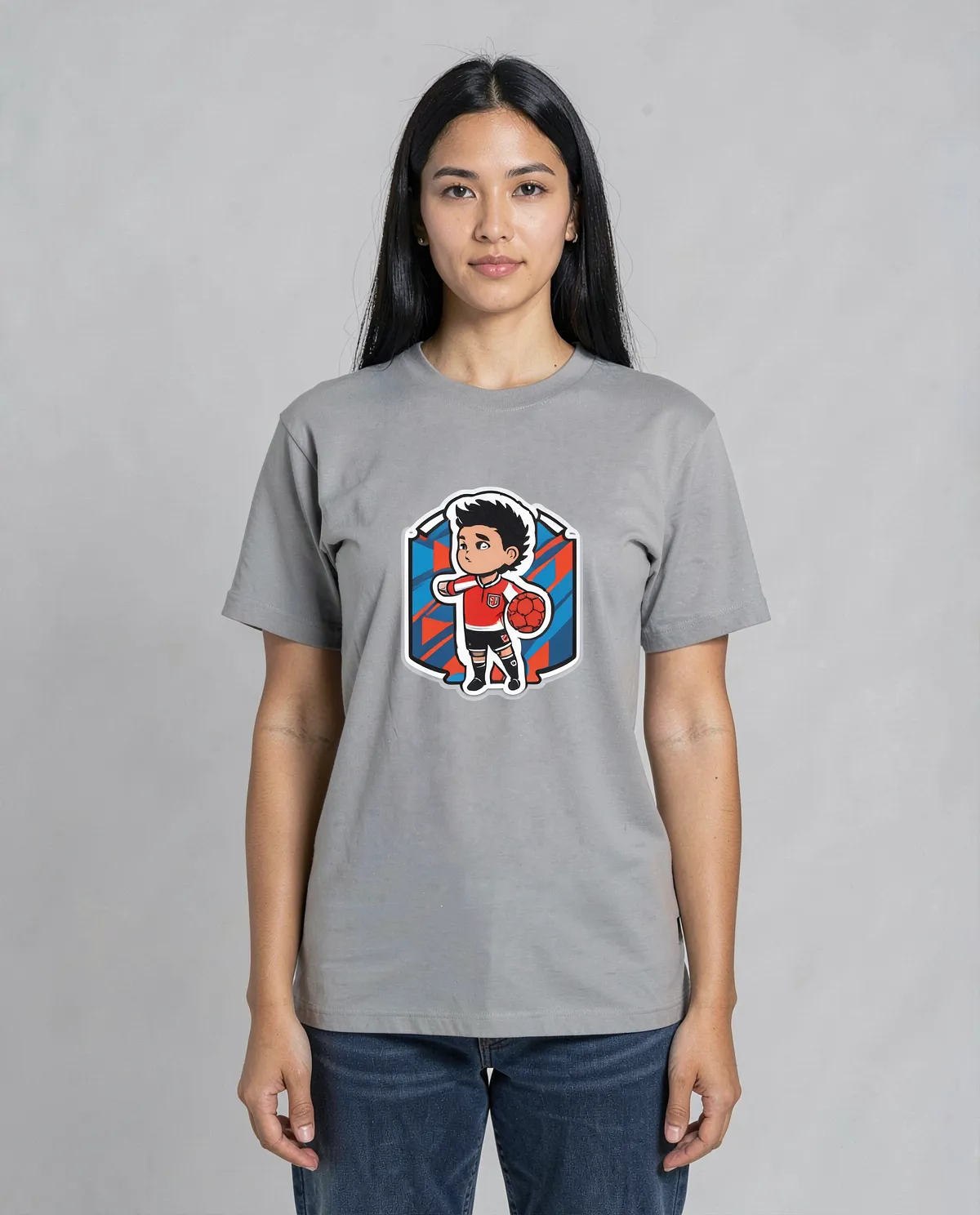 Grey Genderless Eco‑Cotton T-Shirt 0