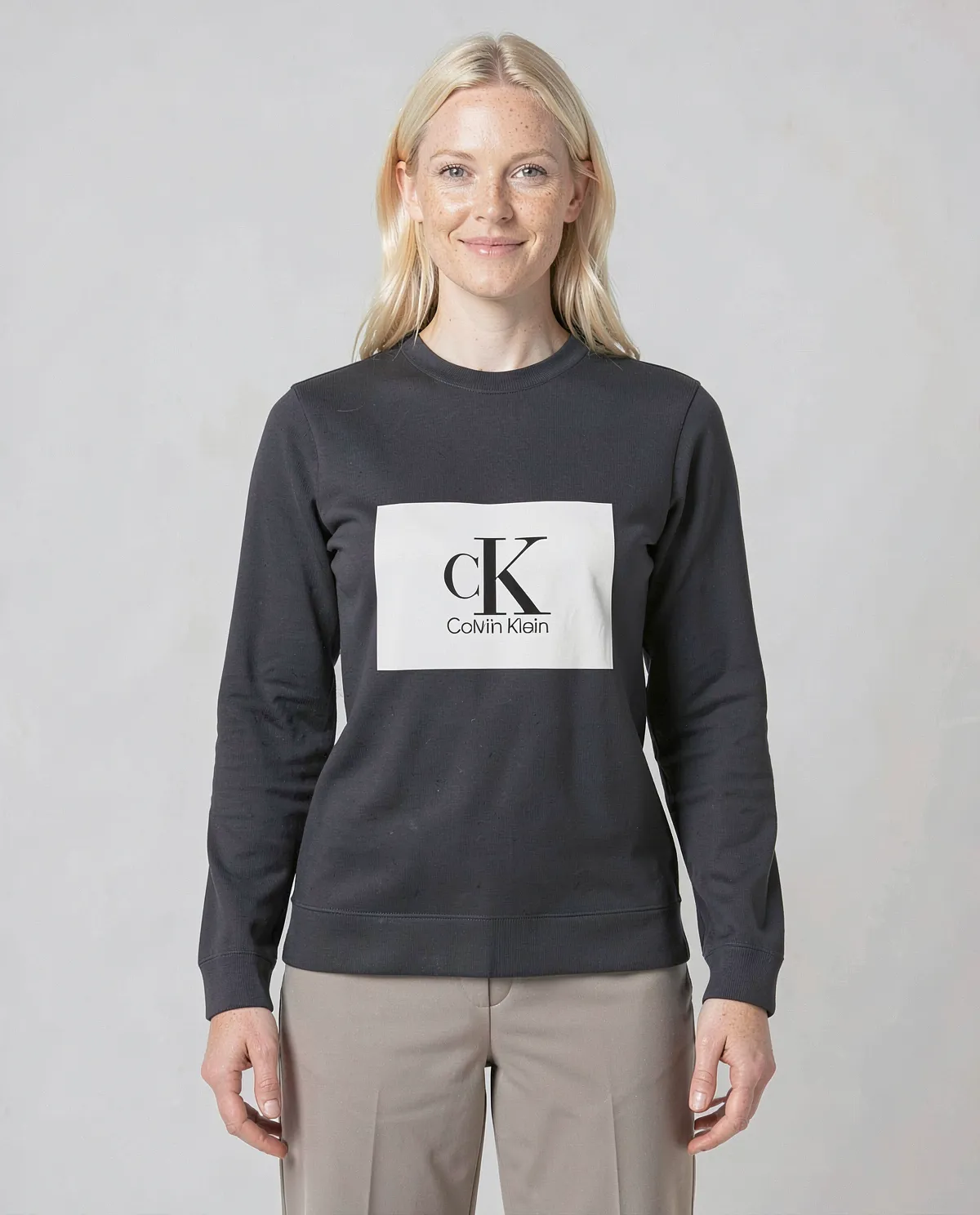 Black Organic Cotton Sweatshirt – Soft & Print‑Friendly 0