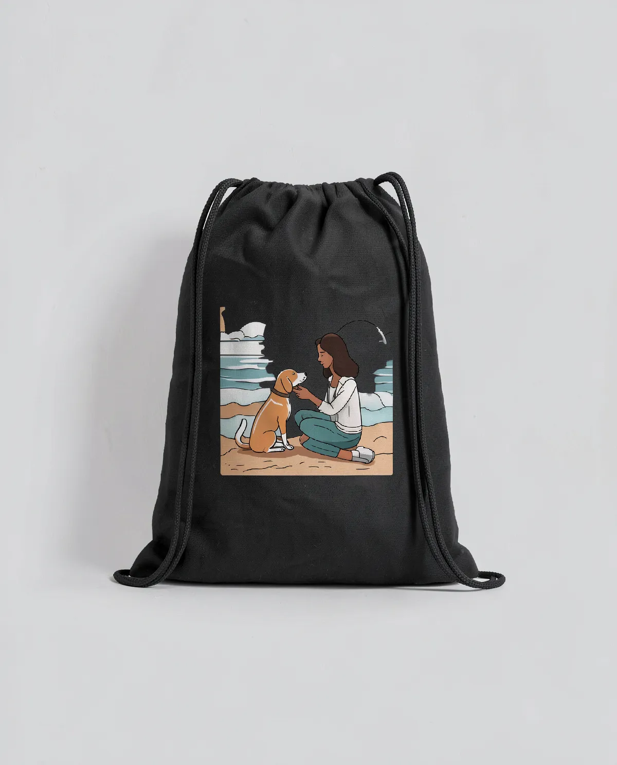 Lightweight Cotton Drawstring Bag Ideal for Custom Prints 0
