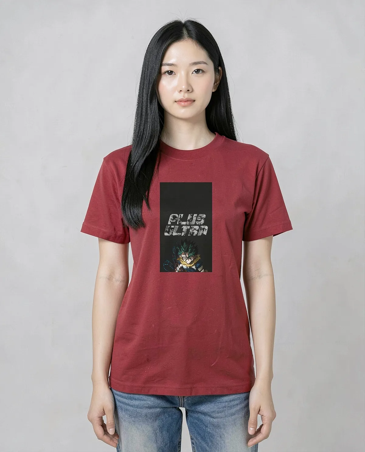 Red T-Shirt with Bold Graphic Design 0