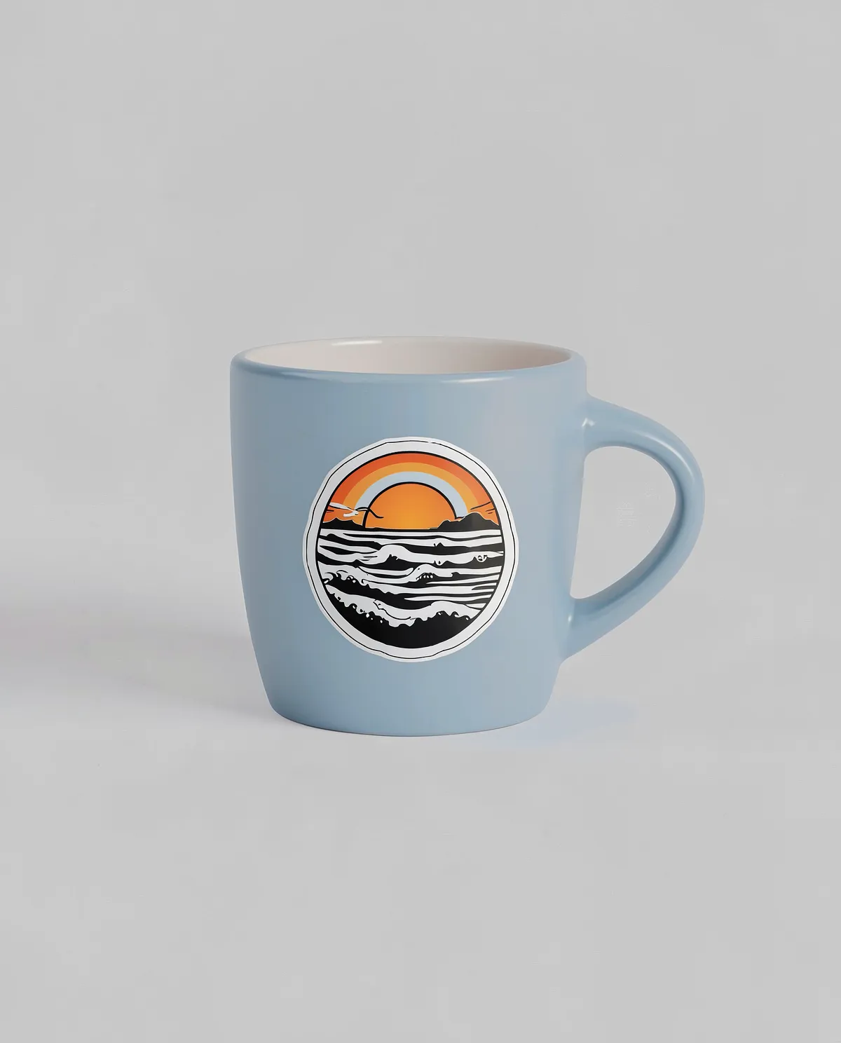 Matte Exterior Ceramic Mug with Glossy Interior 0