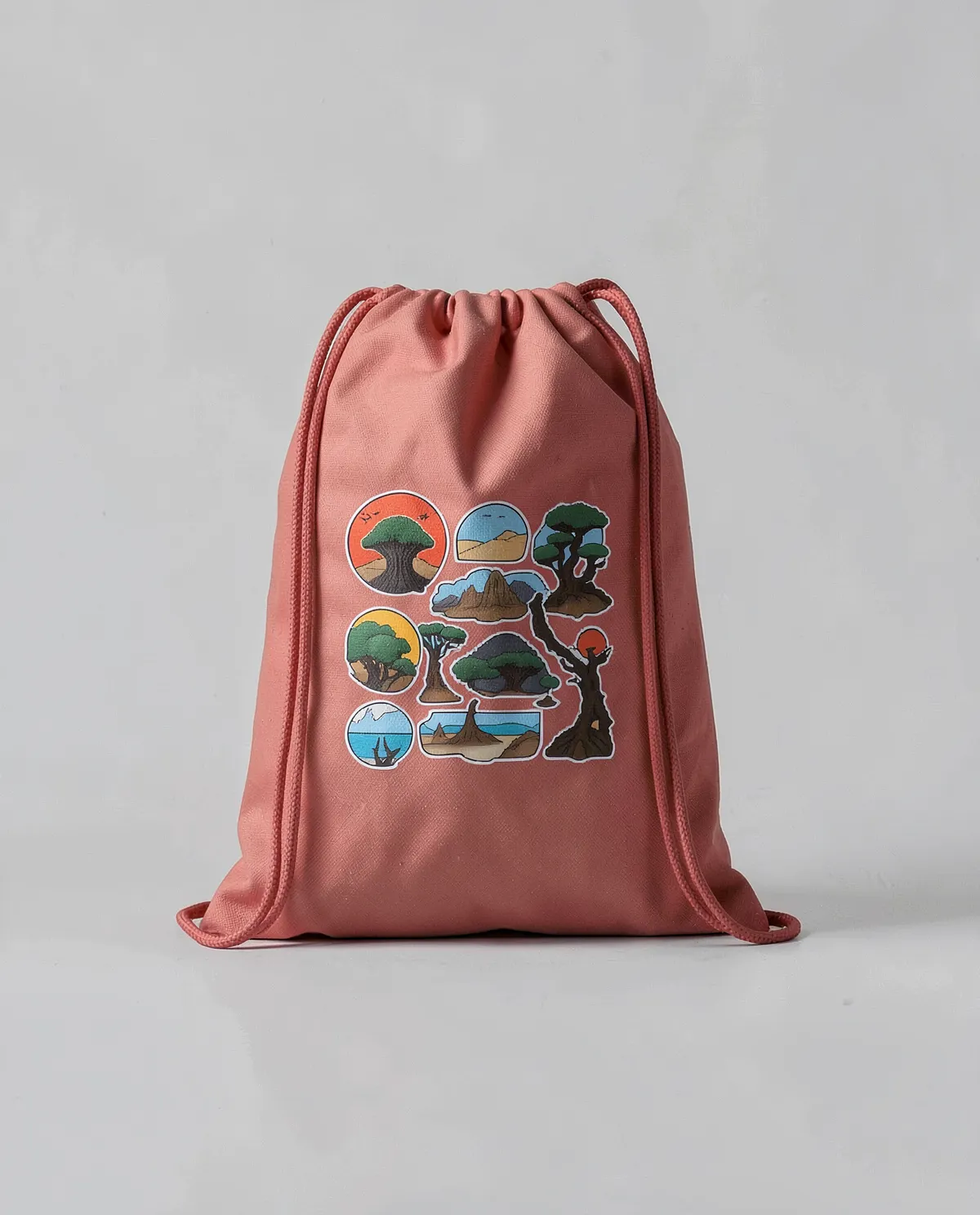 Customizable Drawstring Bag Lightweight Cotton Gym Companion 0