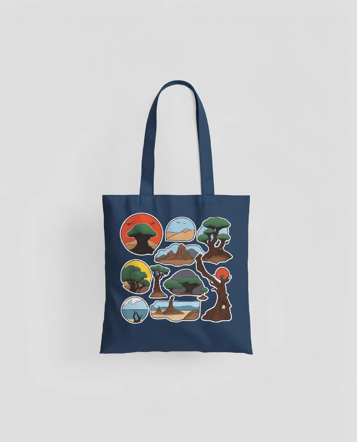 Cotton Tote Bag Smooth Surface Removable Label 0