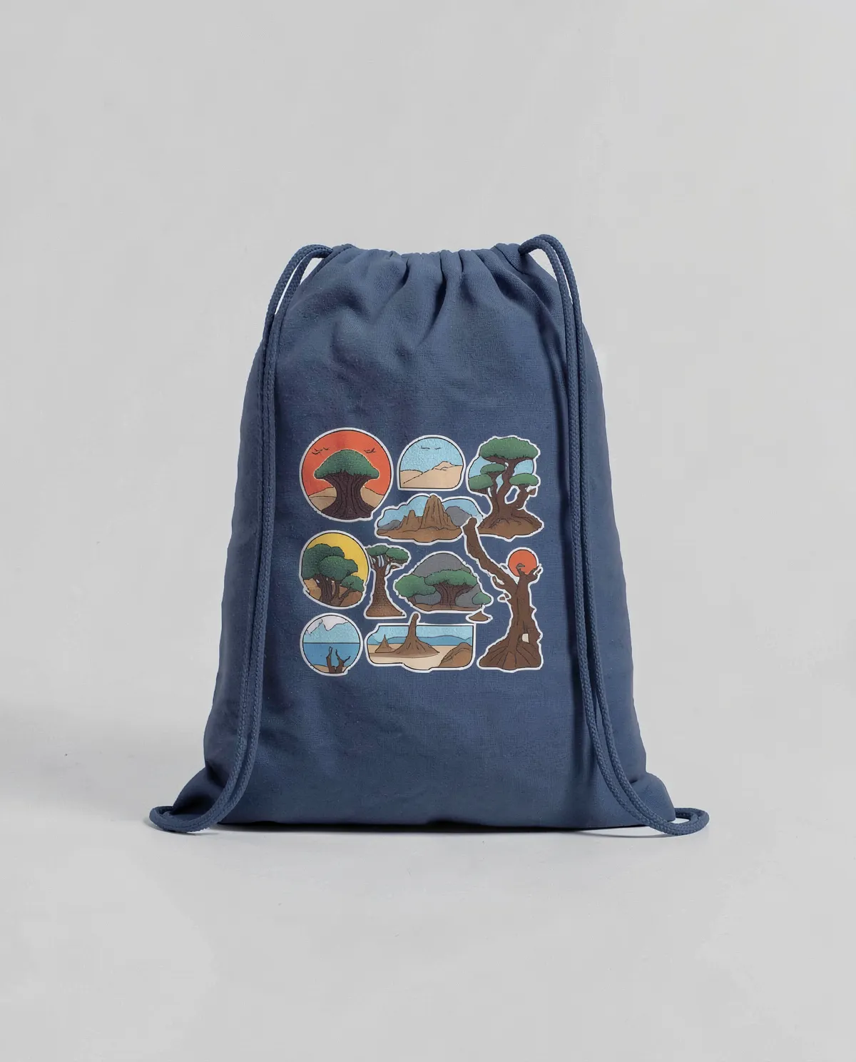 Customizable Eco-Friendly Cotton Drawstring Bag with Smooth Print Surface 0