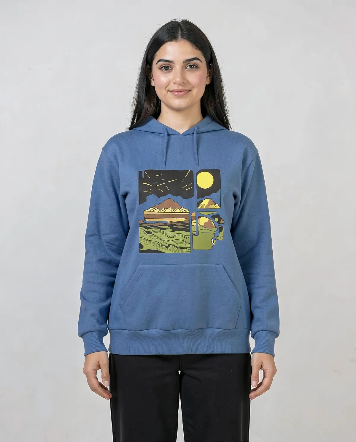 Blue Unisex Organic Cotton Sweatshirt – Soft, Eco‑Friendly Comfort 0