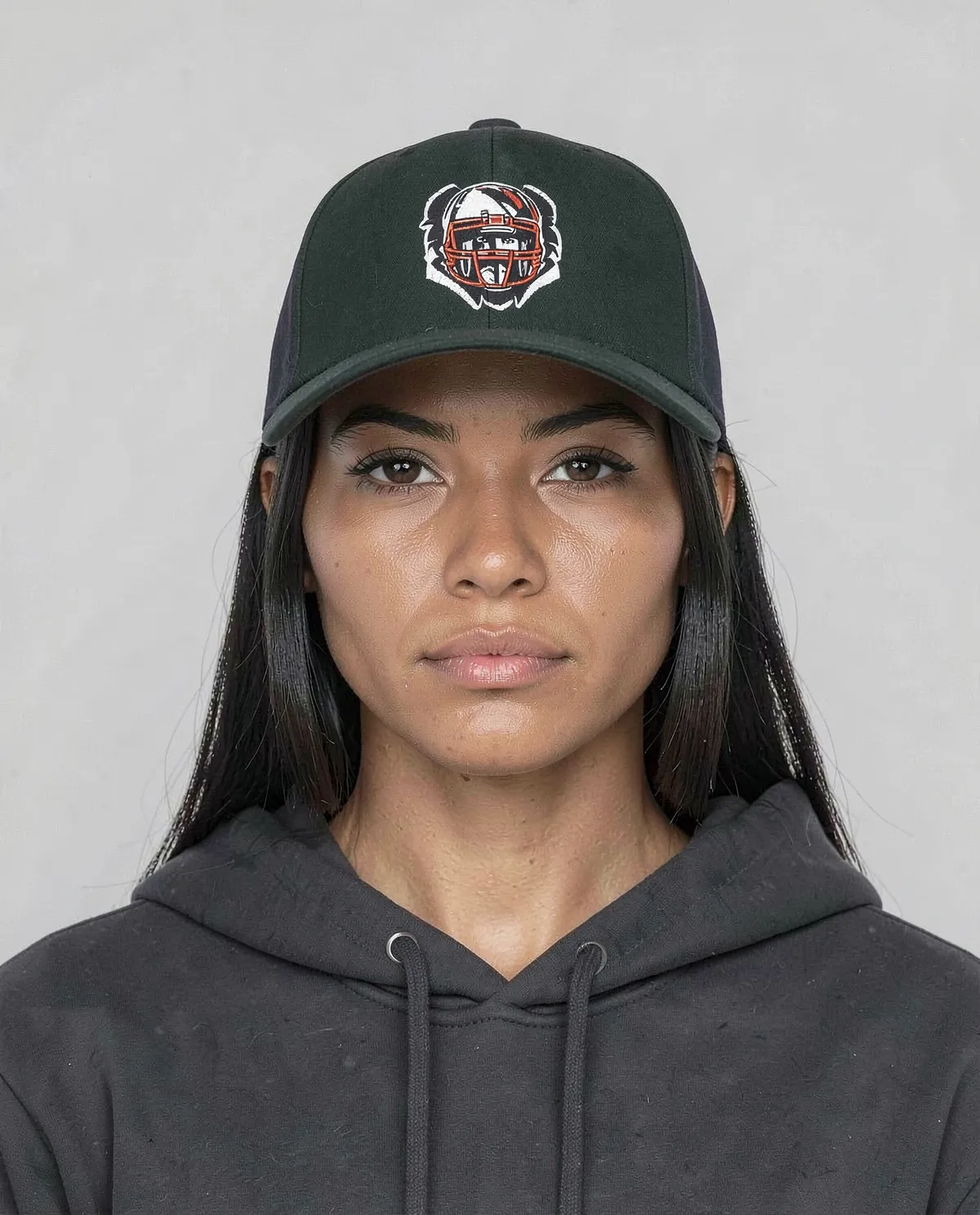 Green Cotton Cap with Velcro Closure 0