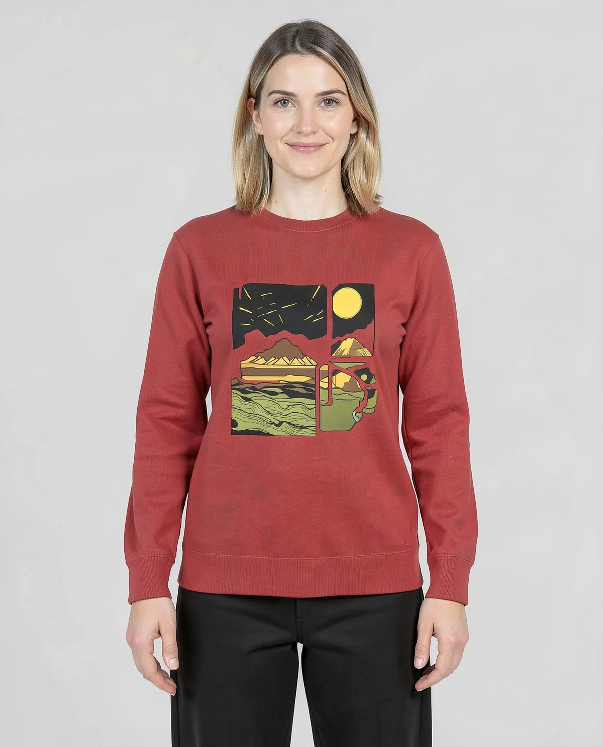 Vibrant Red Sweatshirt – Soft Organic Cotton Comfort 0