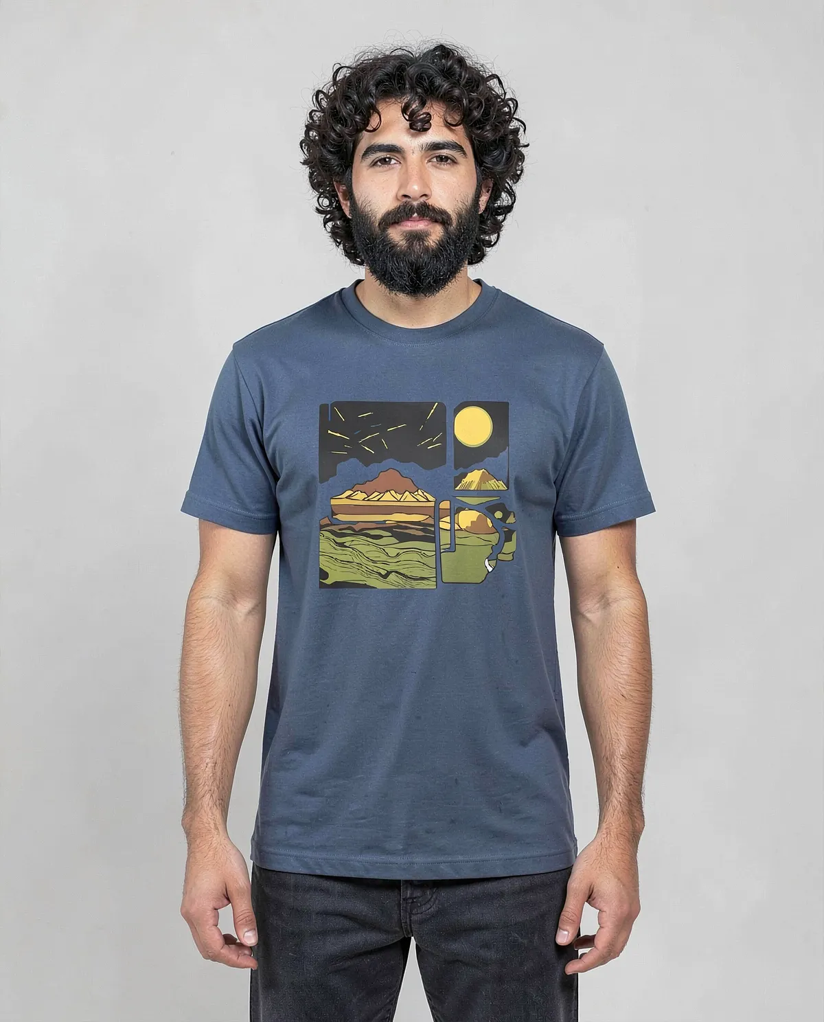 Blue Organic Cotton T‑Shirt Modern Fit 0