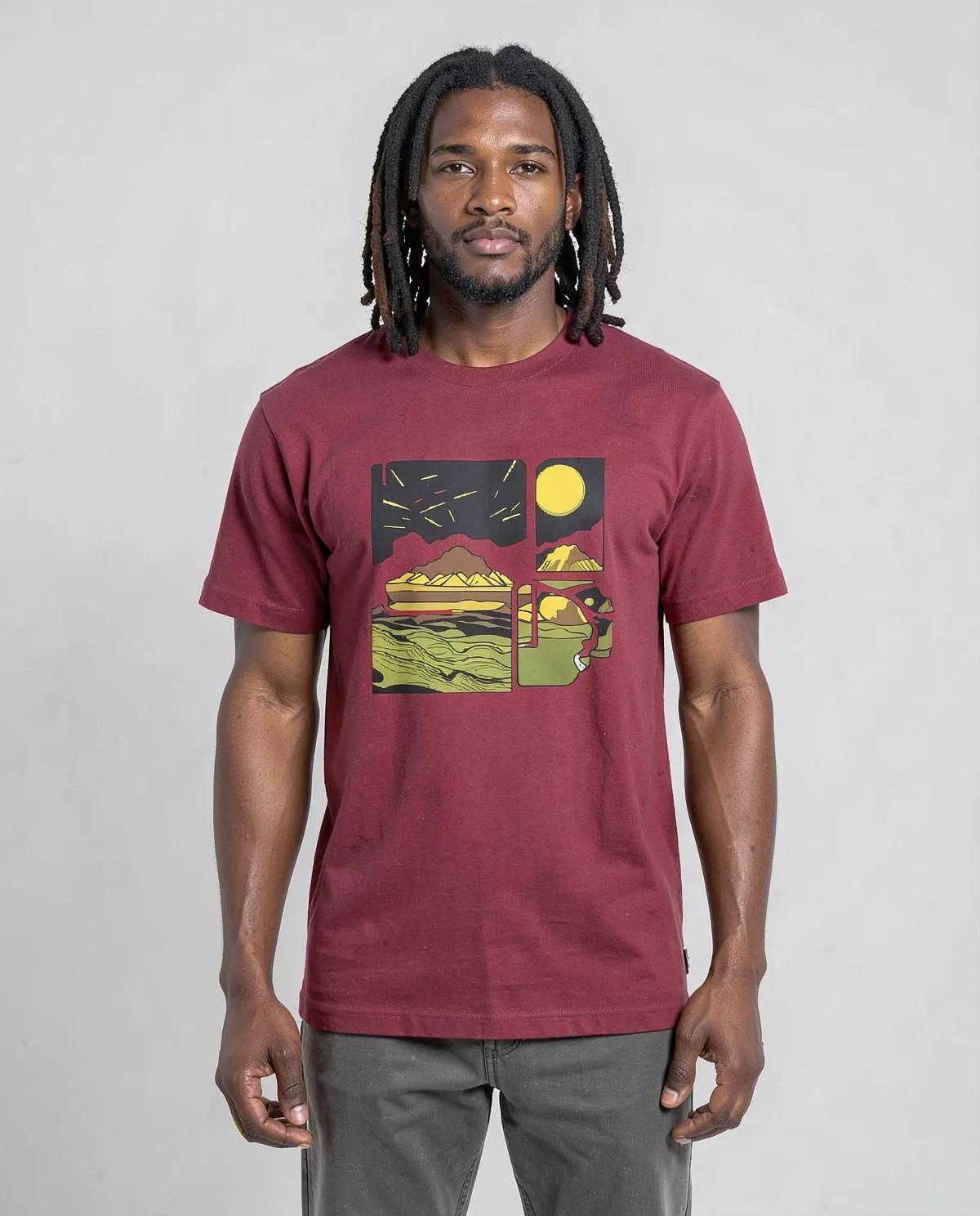 Red Unisex Organic Cotton T-Shirt 0