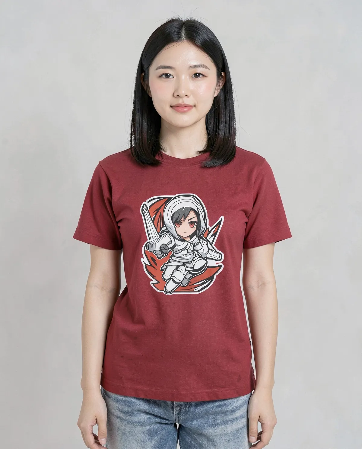 Red Organic Cotton T-Shirt – Eco‑Sustainable Modern Fit 0