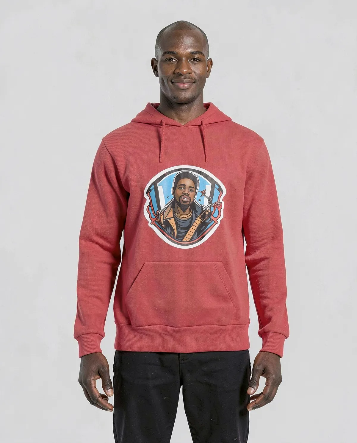 Red Organic Cotton Sweatshirt – Unisex, Durable & Print‑Ready 0