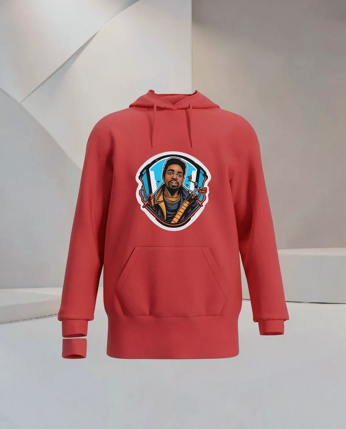 Red Organic Cotton Sweatshirt – Unisex, Durable & Print‑Ready 59