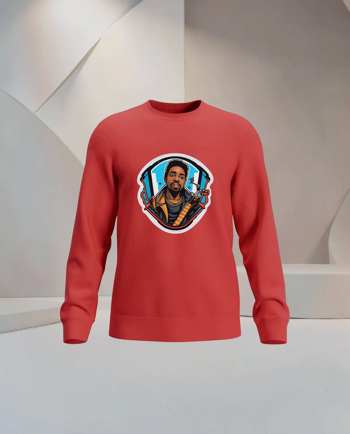 Red Sweatshirt – 100% Organic Cotton Comfort 59