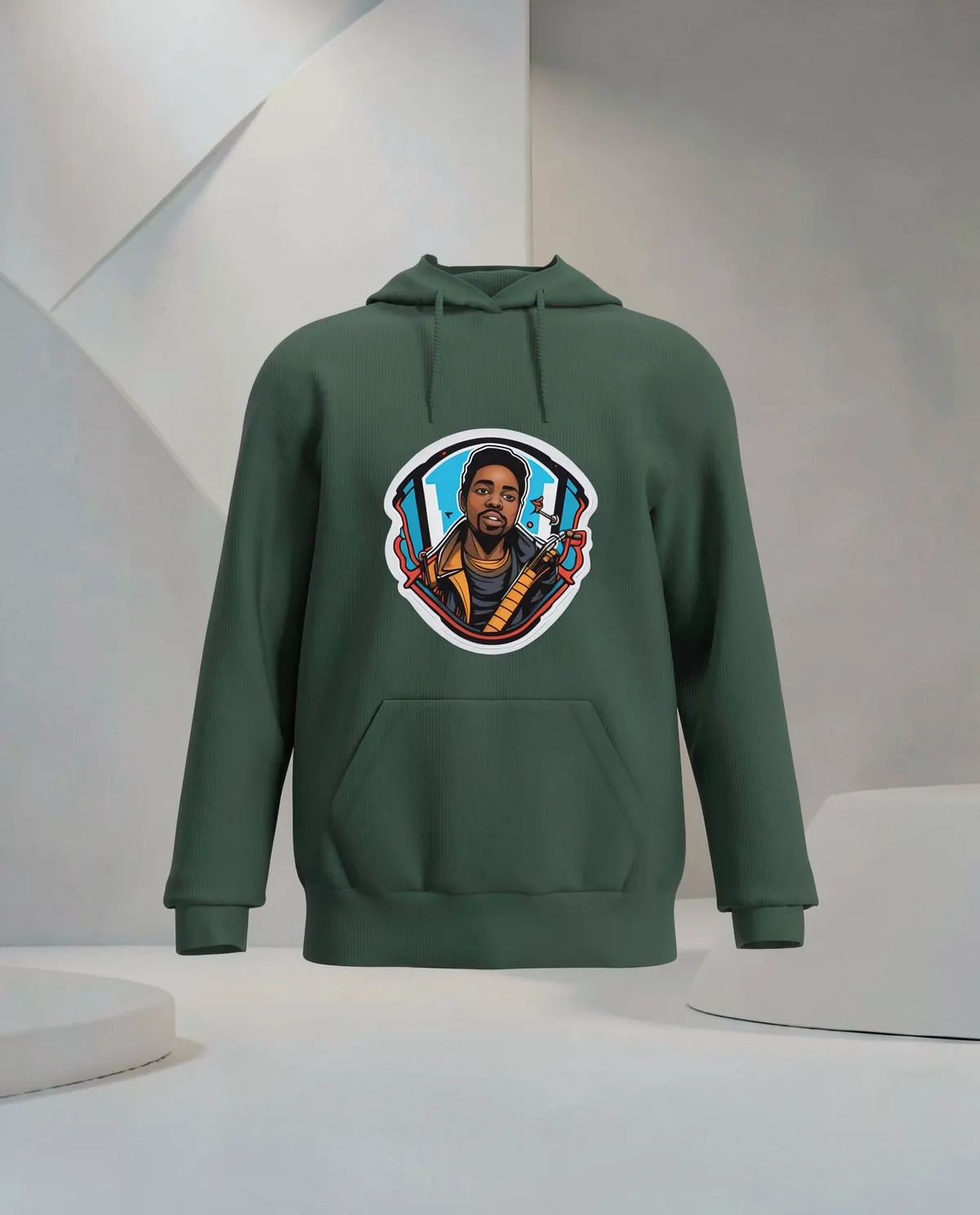 Green Unisex Sweatshirt – Smooth Print Surface 59