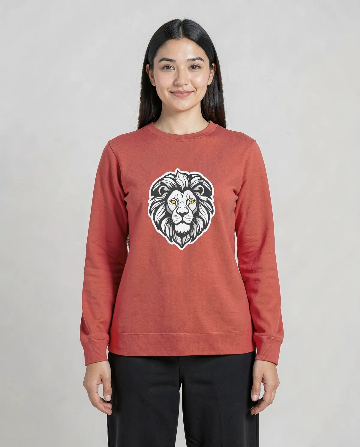Bold Red Unisex Organic Cotton Sweatshirt – Cozy & Sustainable 0