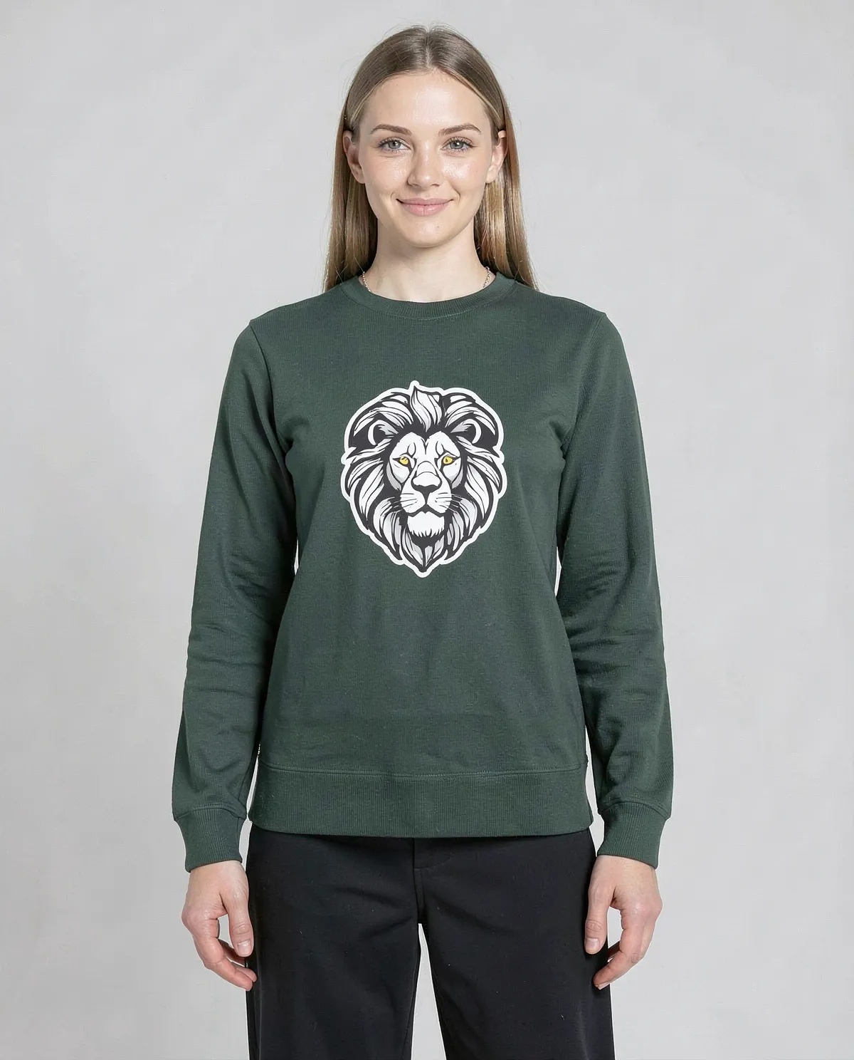 Green Unisex Cotton Sweatshirt – Soft, Durable Comfort 0