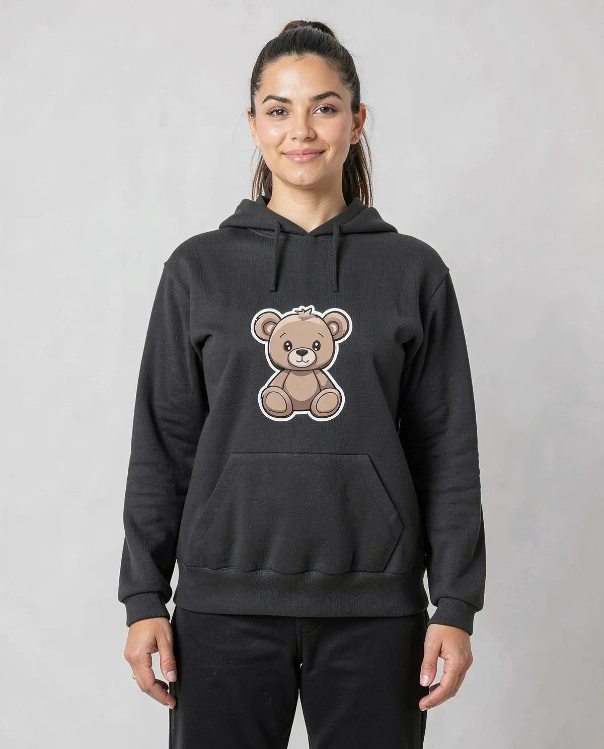 Black Unisex Organic Cotton Sweatshirt – Soft & Sustainable 0