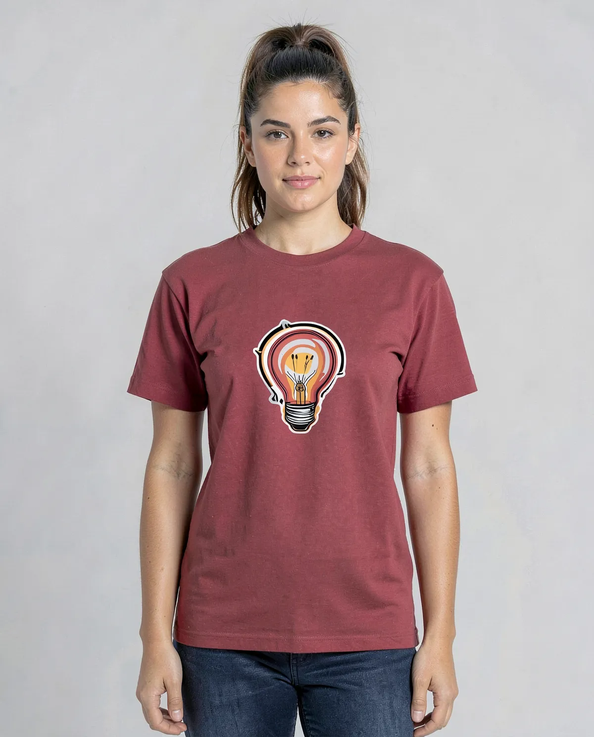 Vibrant Red T‑Shirt – Modern Eco‑Sustainable Design 0