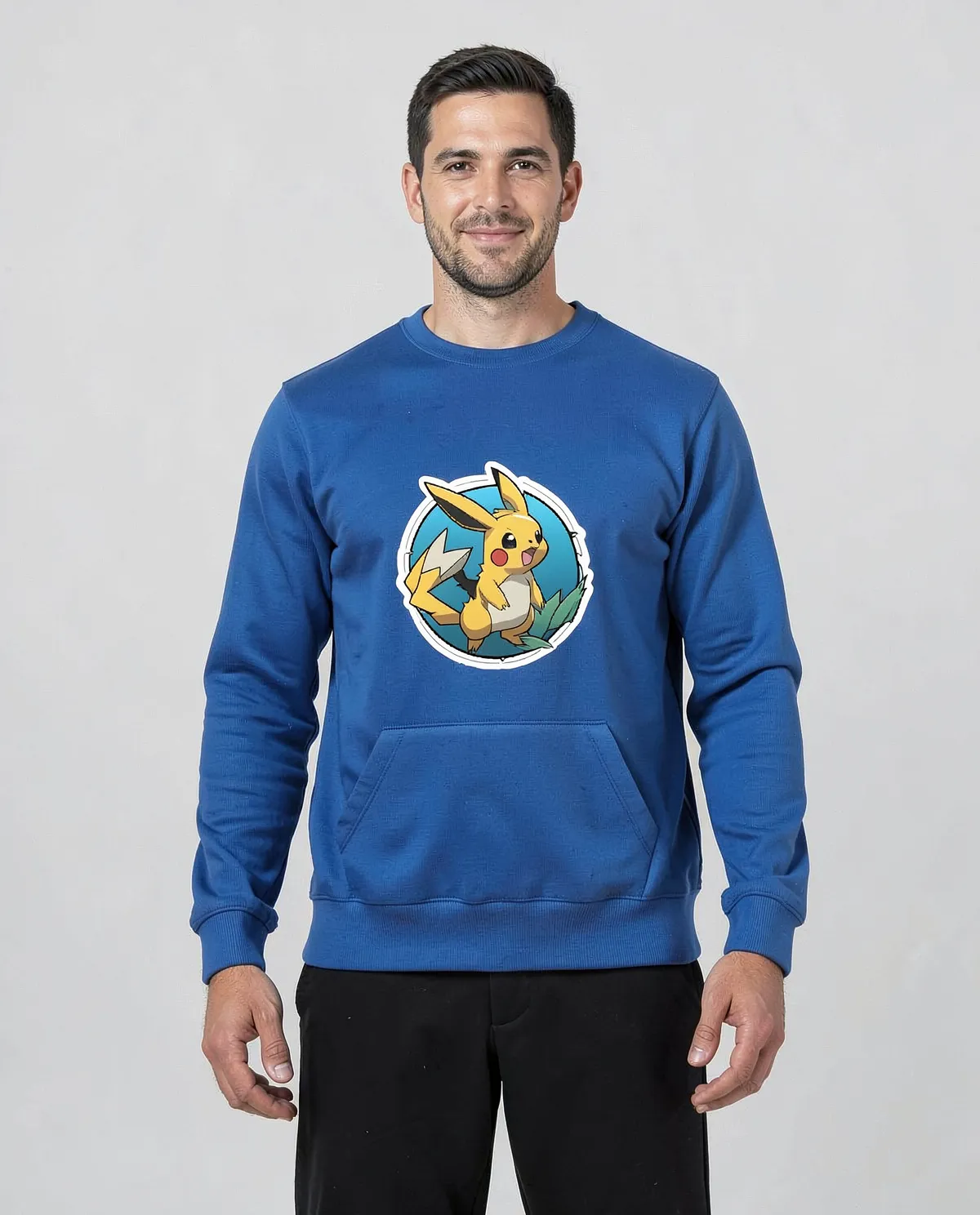 Blue Unisex Sweatshirt – Vibrant Print-Ready Comfort 0