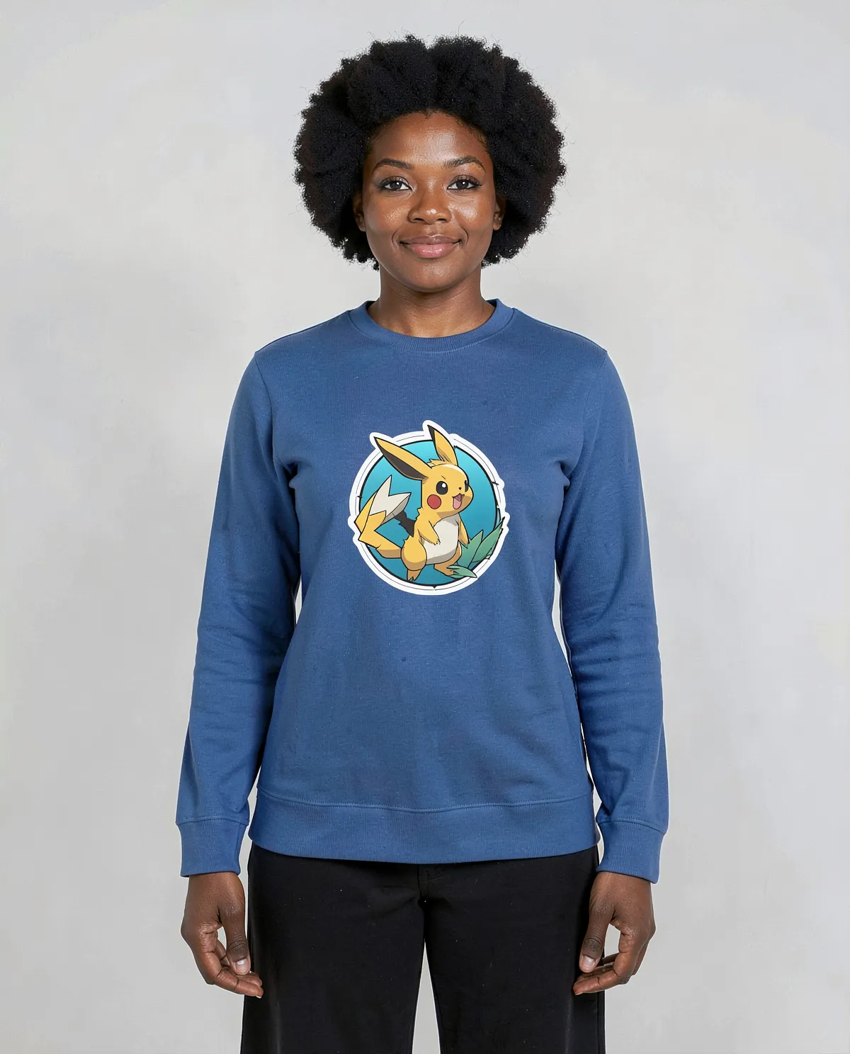 Blue Unisex Sweatshirt – Soft Durable Cotton Comfort 0