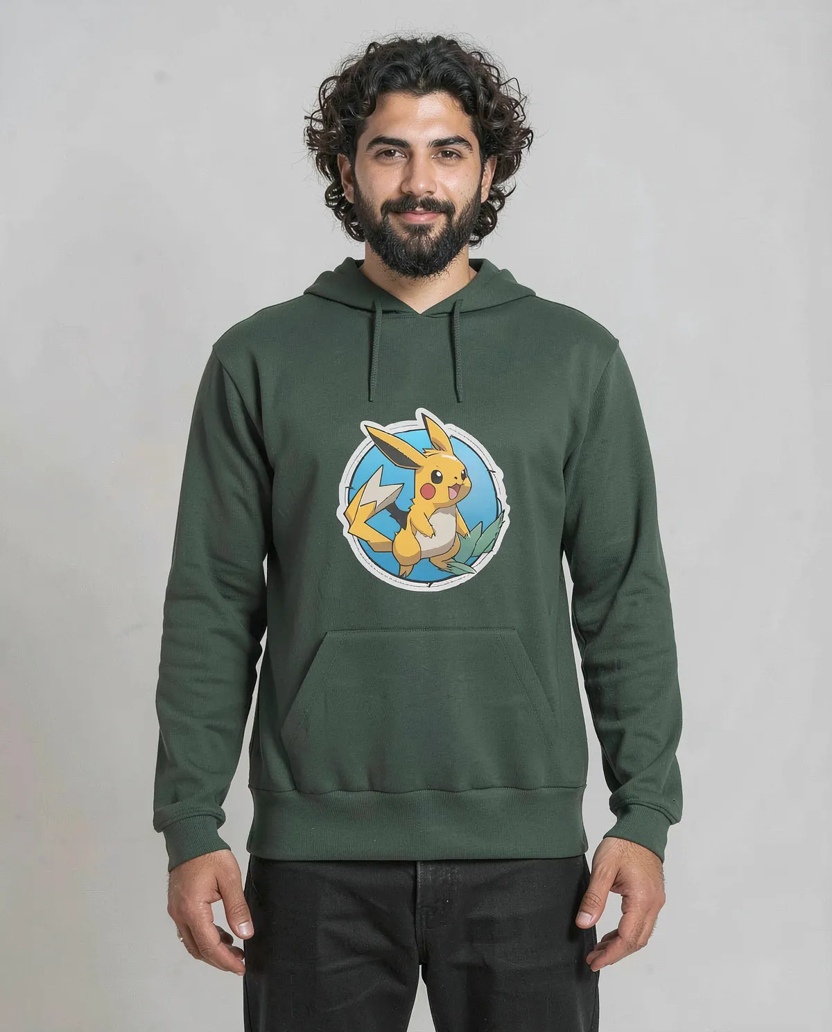 Green Unisex Cotton Sweatshirt – Durable Print Quality 0