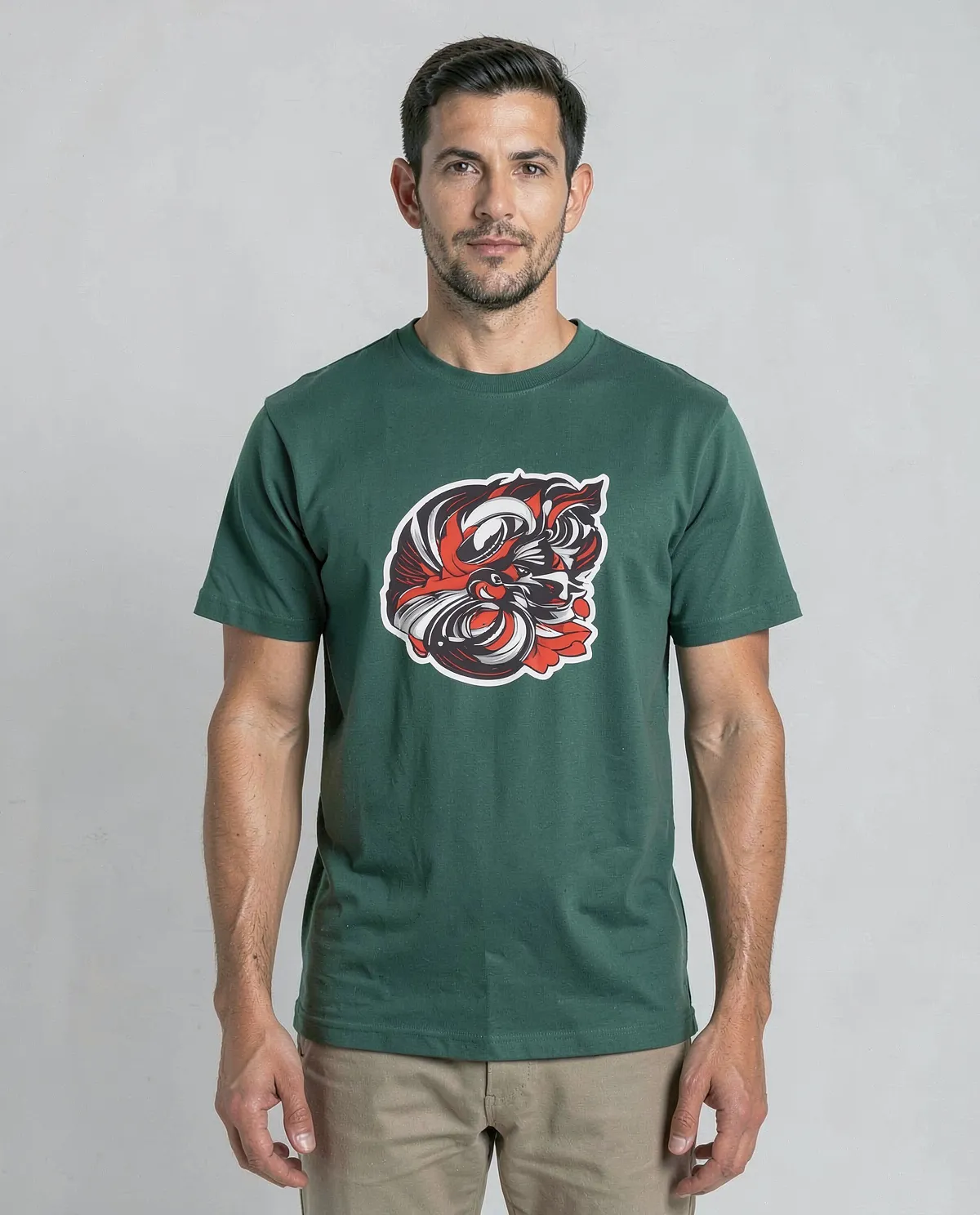Green Eco Sustainable Organic Cotton T‑Shirt Modern Fit