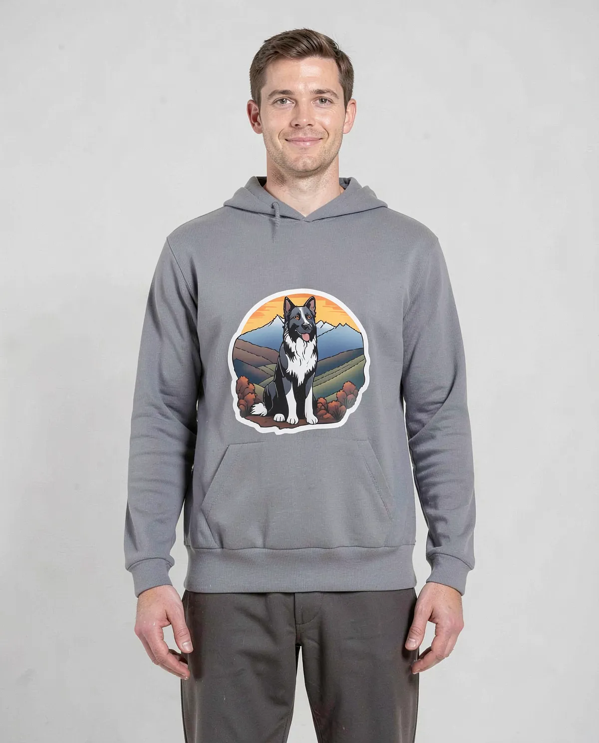 Grey Unisex Cotton Sweatshirt – Durable Print-Friendly Fabric 0