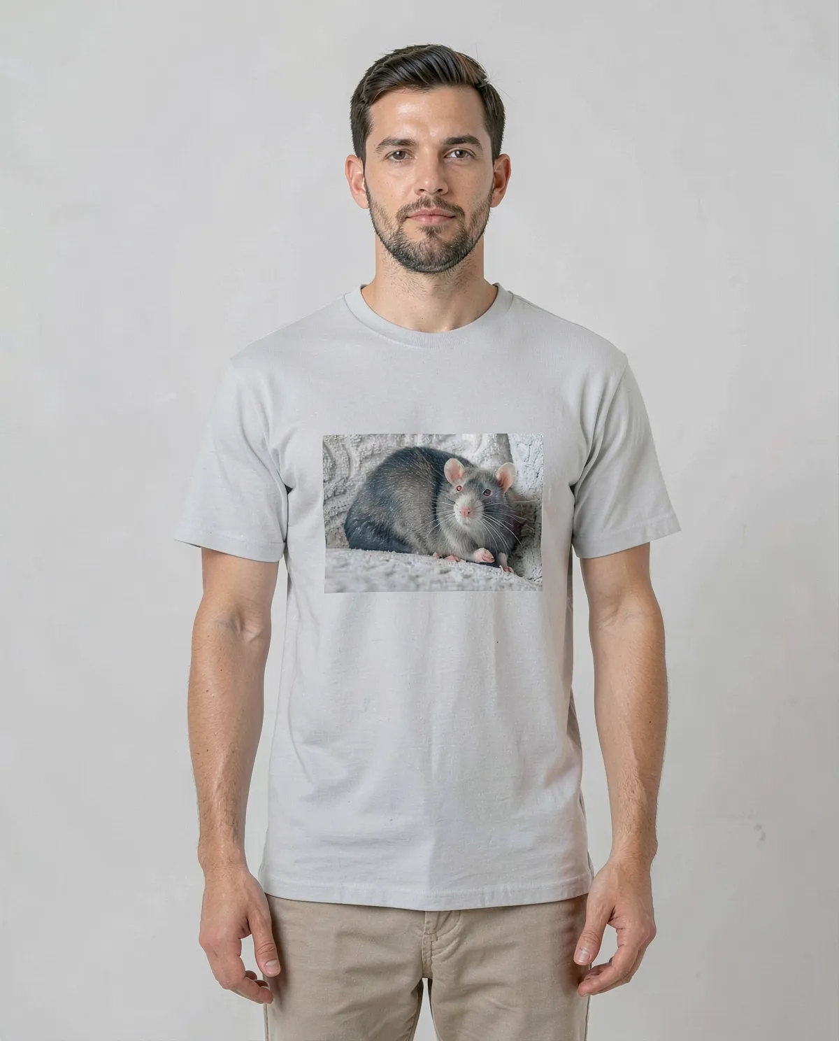 White Modern Fit Crew Neck Eco‑Cotton T-Shirt 0
